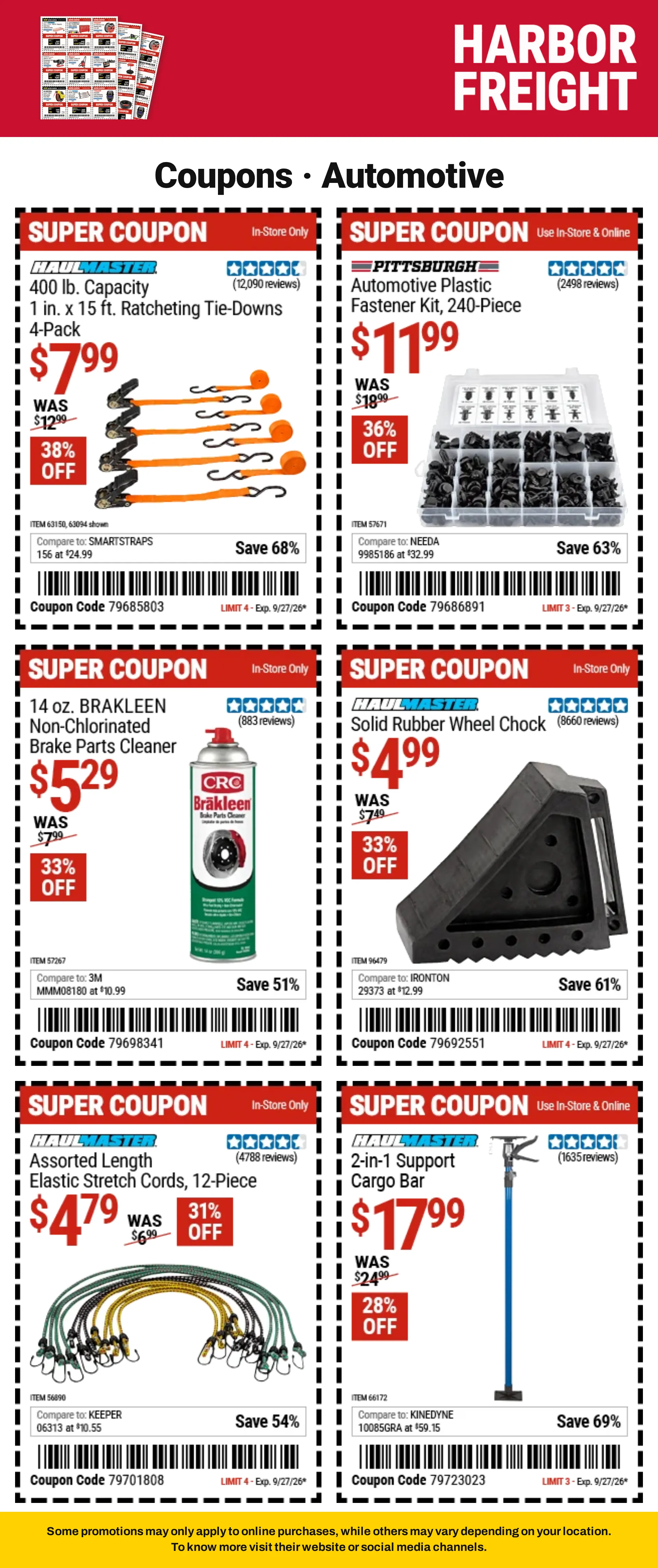 Weekly ad Harbor Freight — Coupons — 2026-09-21 from September 21 to October 8 2026 - Page 8