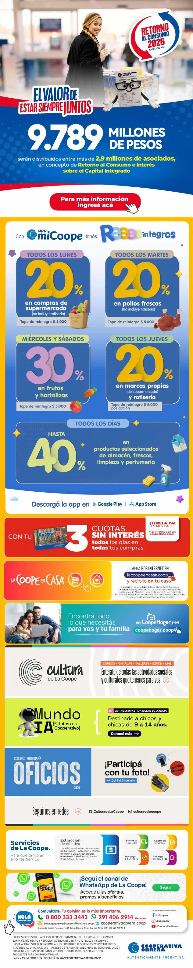 Ofertas de Cooperativa Obrera — 2026-07-30 30 de julio al 12 de agosto 2026 - Página 9 del catálogo