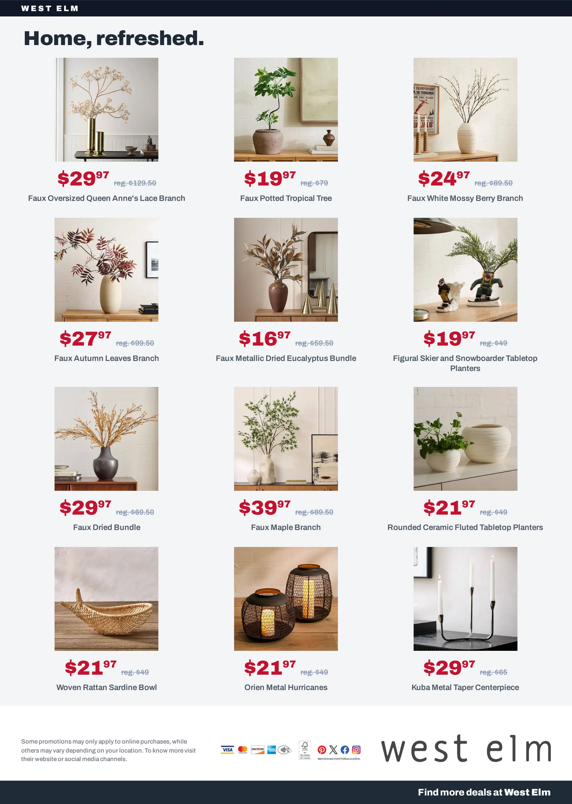 Weekly promotion West Elm — 2026-10-22 spanning from October 22 to October 29 2026 - Page 9 for Catalogue 365