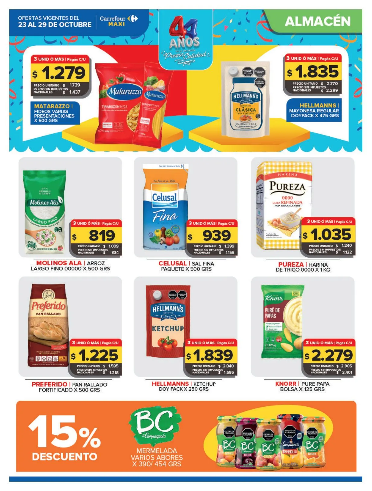 Ofertas de Carrefour Maxi — 2026-10-23 23 de octubre al 1 de noviembre 2026 - Página 9 del catálogo