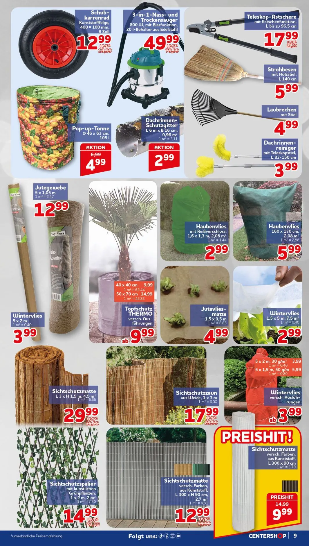 CENTERSHOP — 2026-10-15 von 12. Oktober bis 17. Oktober 2026 - Prospekt seite 9