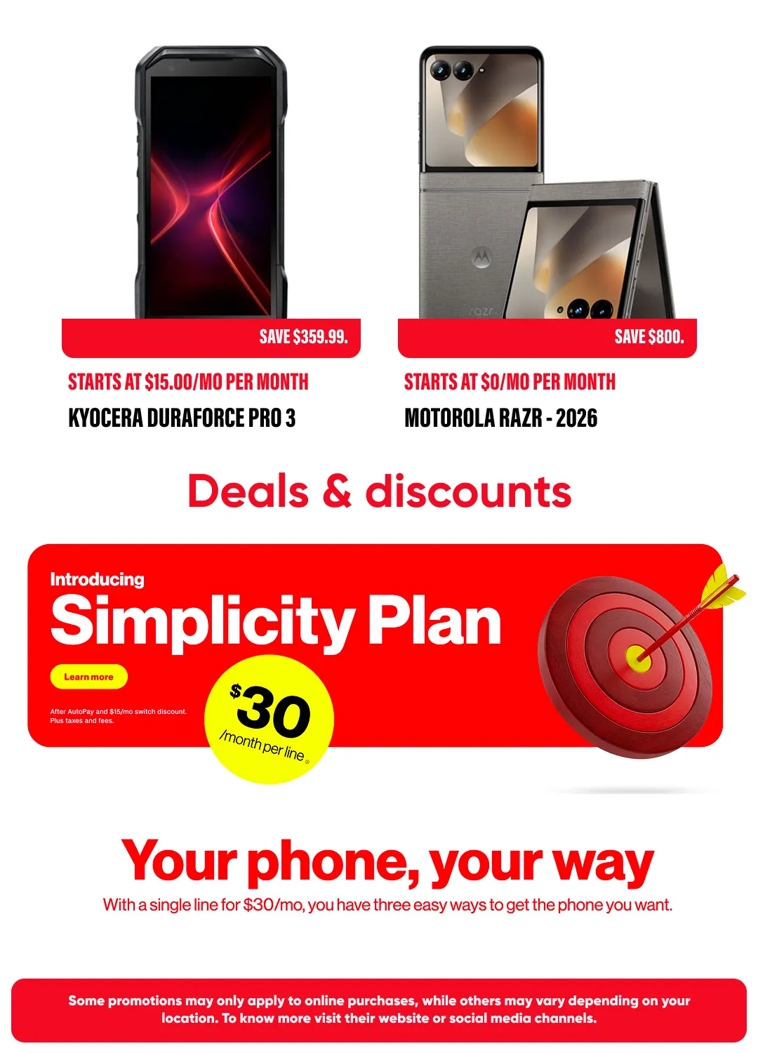 Weekly promotion Verizon Deal's spanning from August 3 to August 18 2026 - Page 9 for Catalogue 365