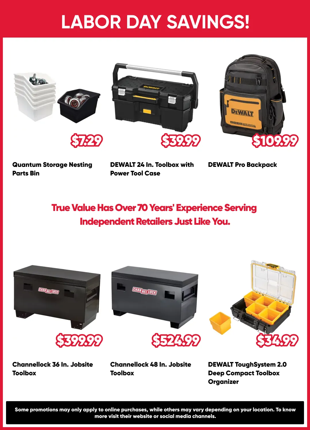 Weekly promotion Labor Day Savings! spanning from August 28 to September 12 2026 - Page 9 for Catalogue 365