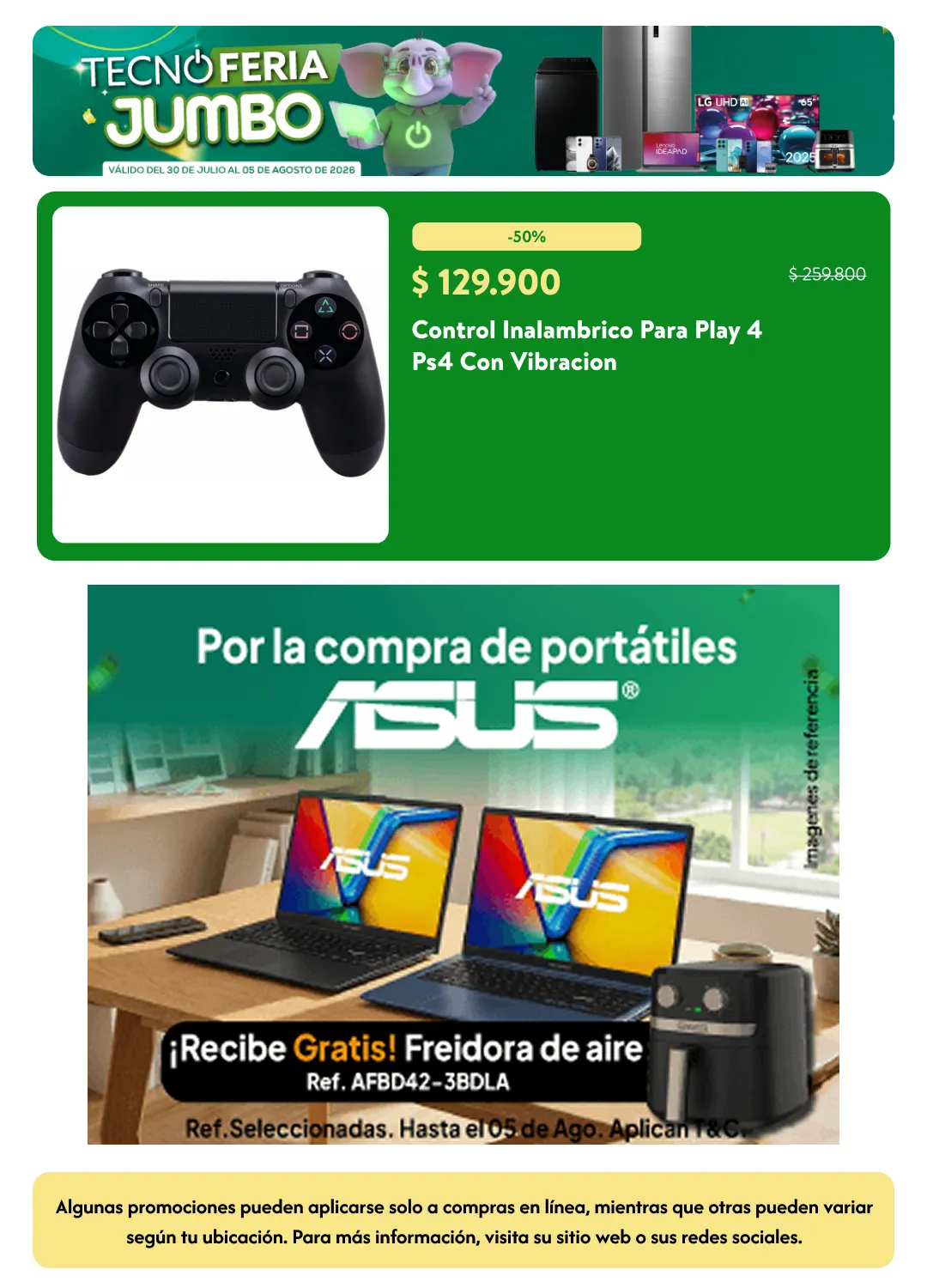 Catalogo de Tecno Feria Jumbo 30 de julio al 6 de agosto 2026 - Pag 9