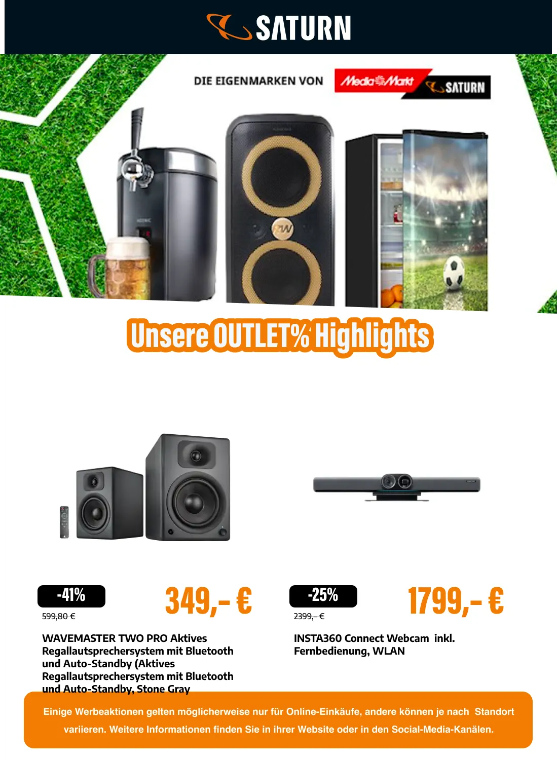 Saturn OUTLET% von 14. Juli bis 29. Juli 2026 - Prospekt seite 10