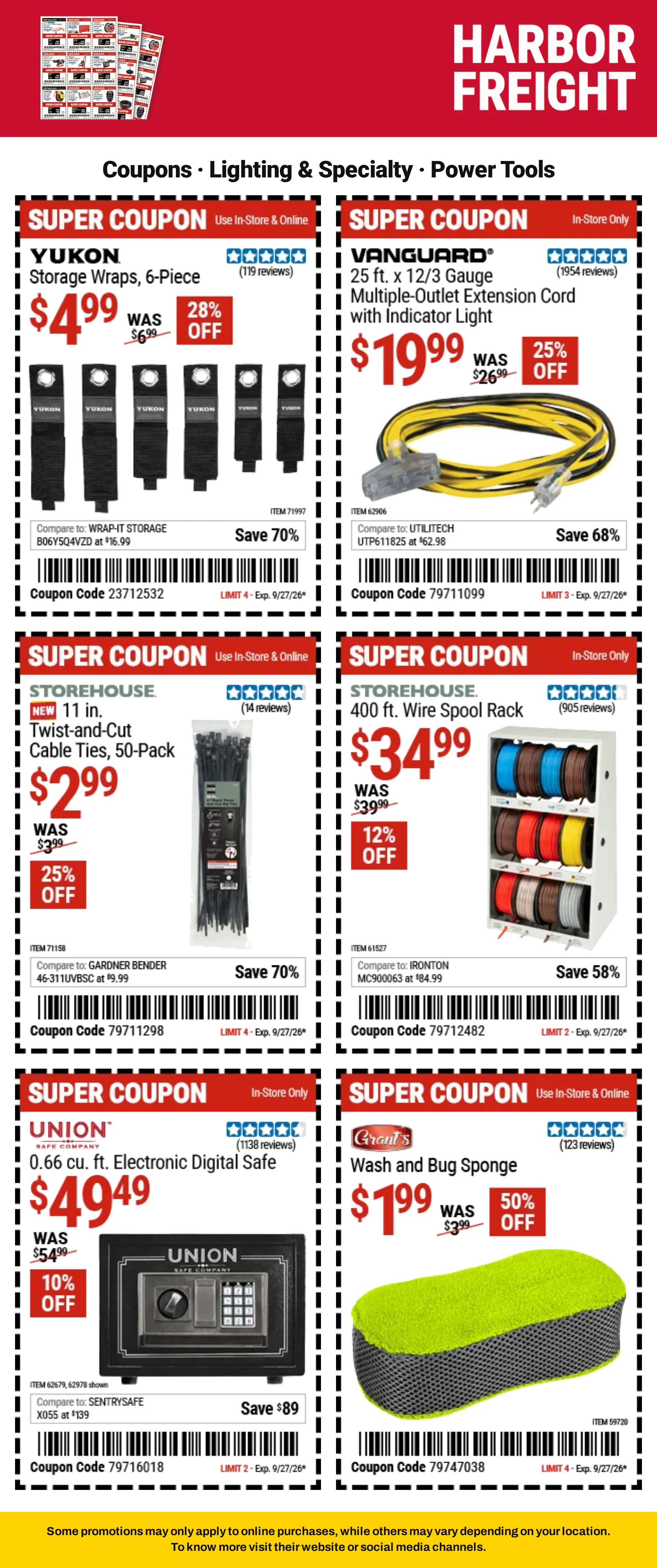 Weekly ad Harbor Freight — Coupons — 2026-09-21 from September 21 to October 8 2026 - Page 10