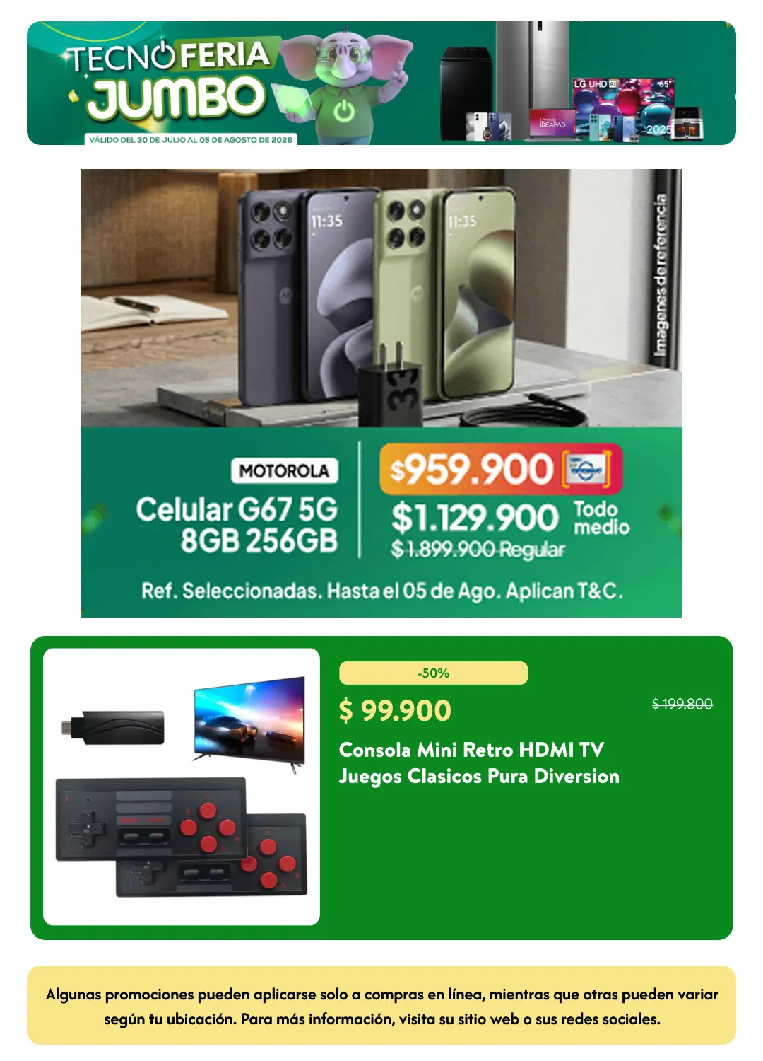 Catalogo de Tecno Feria Jumbo 30 de julio al 6 de agosto 2026 - Pag 10