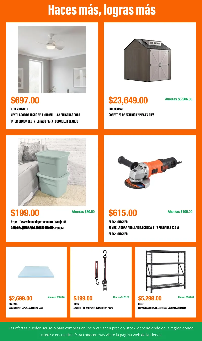 Catálogo de Días Home Depot: los mejores 14 días para ahorrar en tus proyectos 17 de julio al 28 de agosto 2026 - Pagina 10