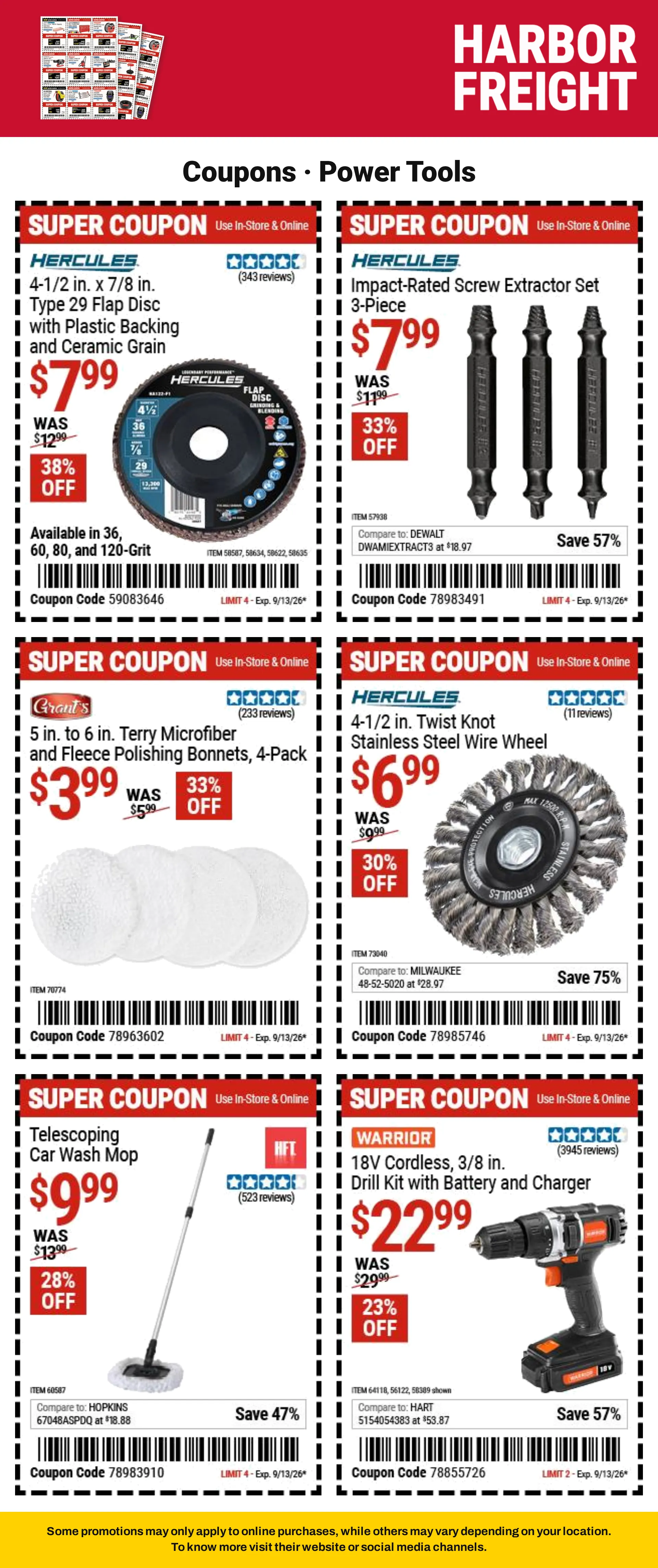 Weekly ad Harbor Freight — Catálogo 1 — 2026-09-08 from September 8 to September 13 2026 - Page 10