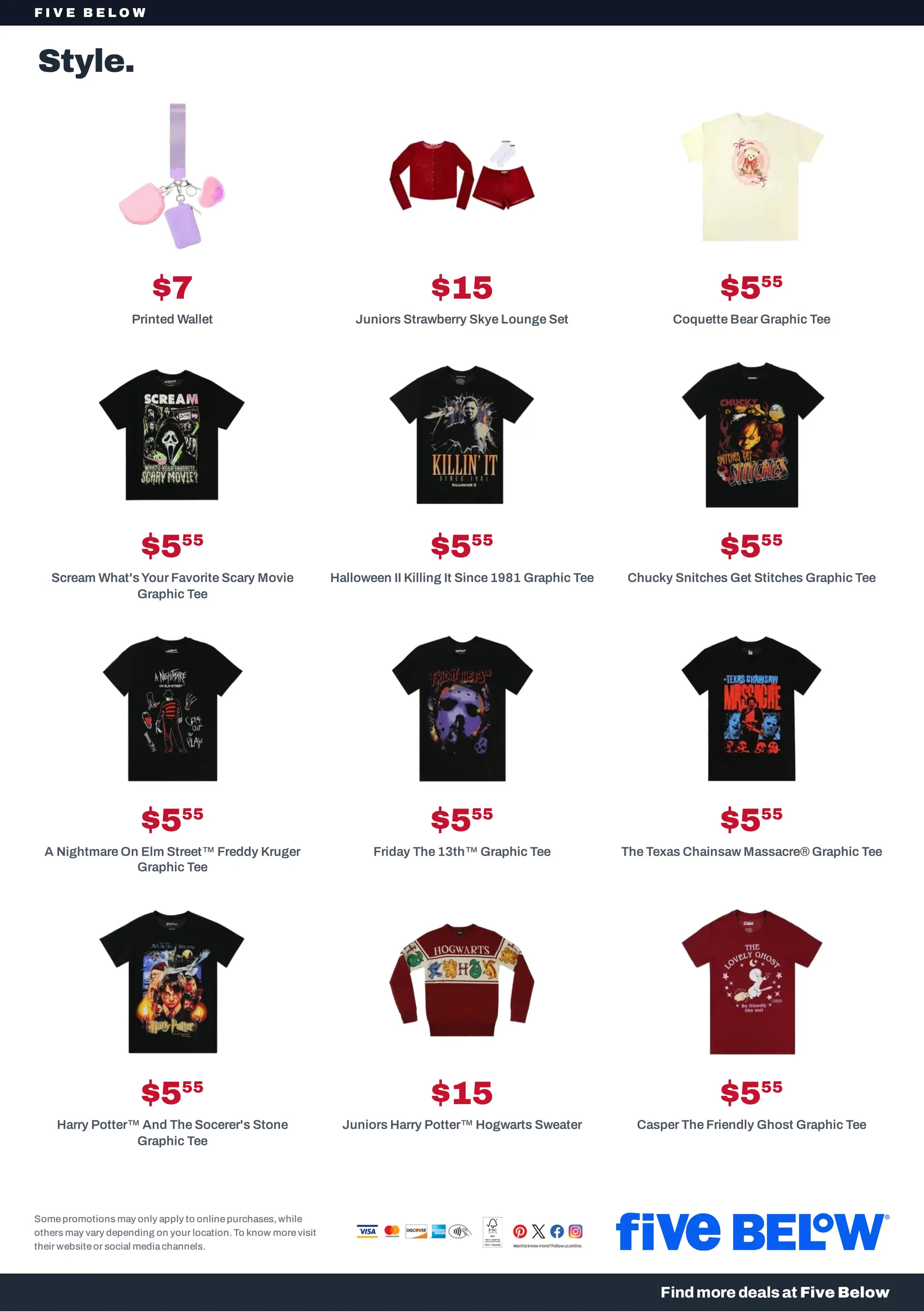 Weekly promotion Five Below — 2026-10-22 spanning from October 22 to October 29 2026 - Page 11 for Catalogue 365