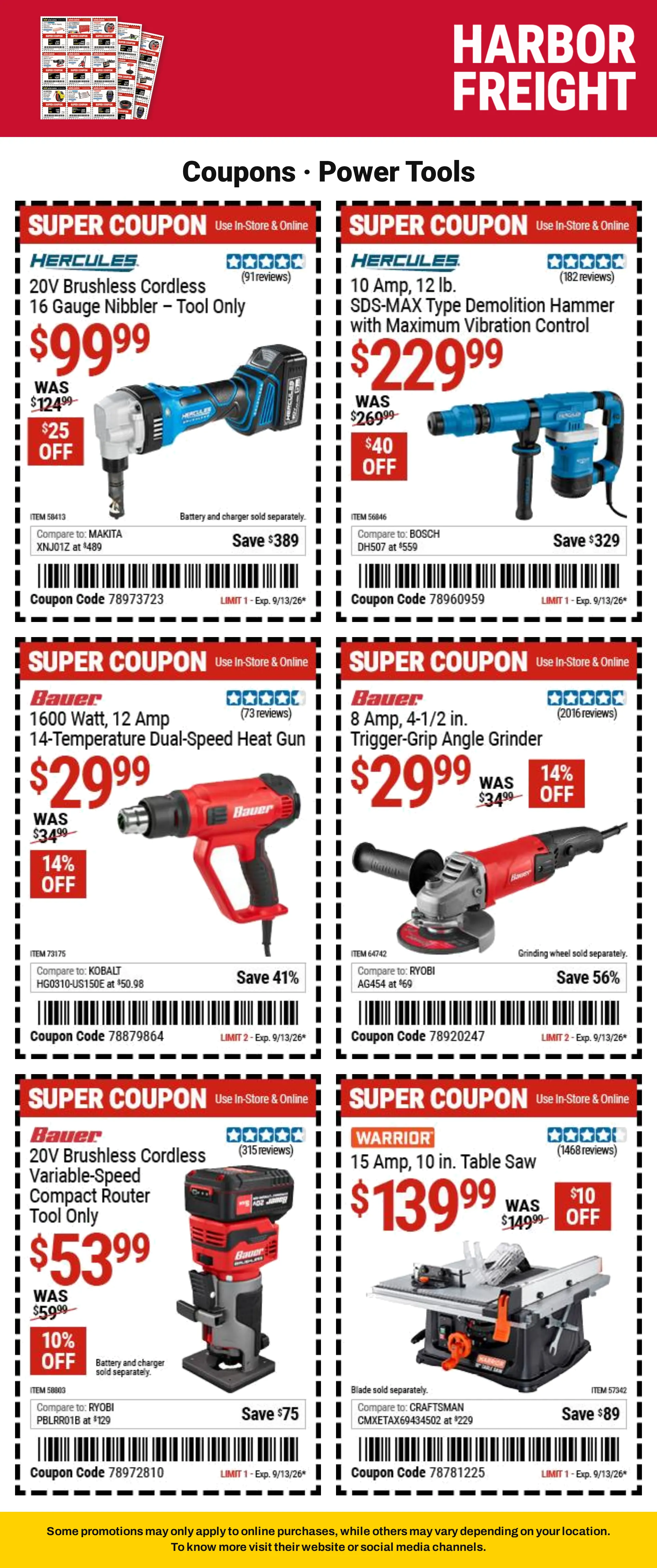 Weekly ad Harbor Freight — Catálogo 1 — 2026-09-08 from September 8 to September 13 2026 - Page 11
