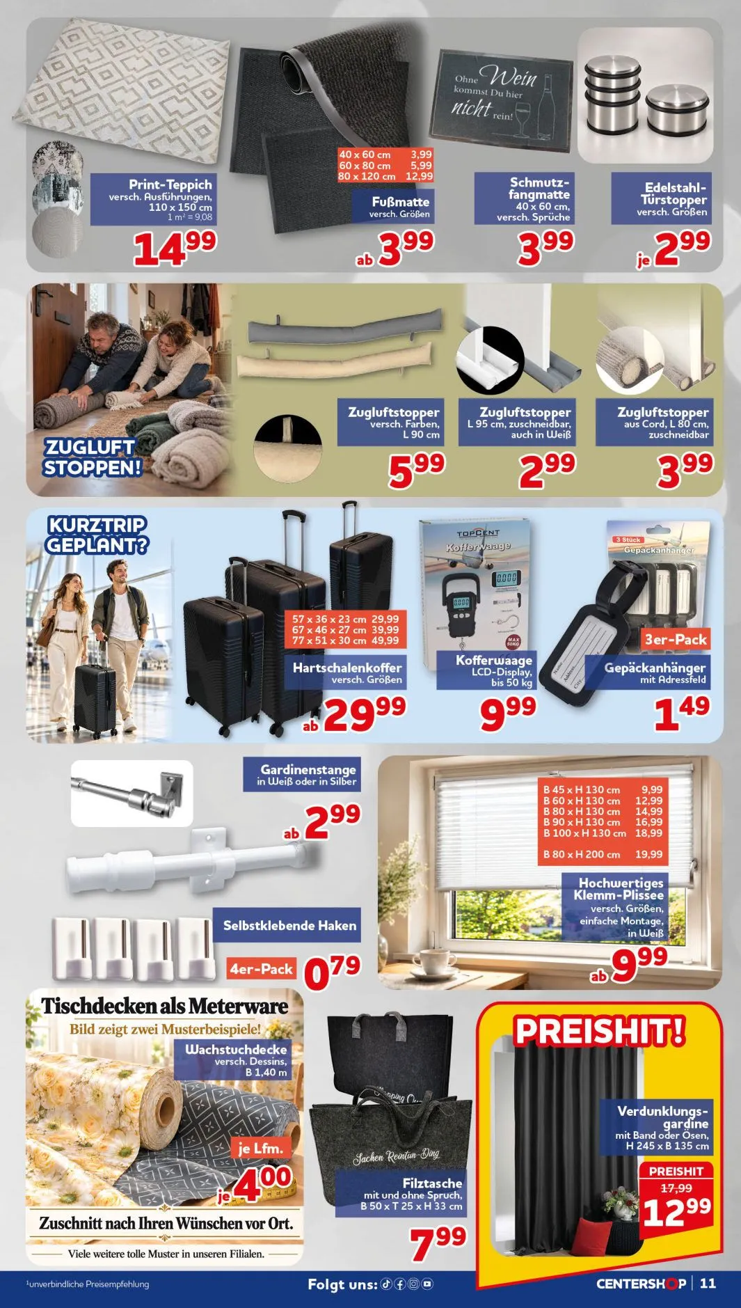 CENTERSHOP — 2026-10-19 von 19. Oktober bis 24. Oktober 2026 - Prospekt seite 11
