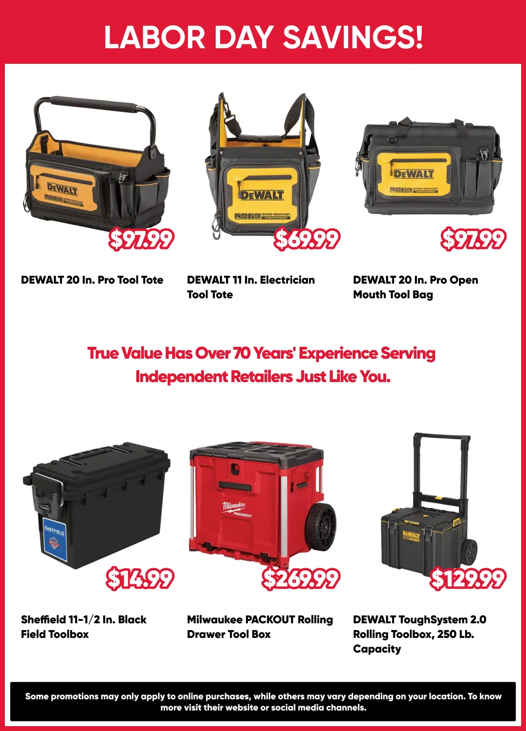 Weekly promotion Labor Day Savings! spanning from August 28 to September 12 2026 - Page 12 for Catalogue 365