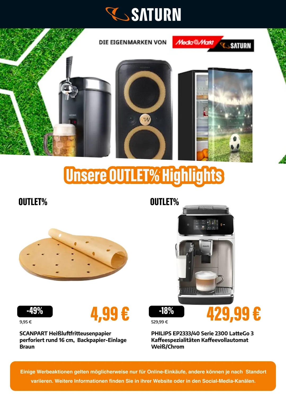 Saturn OUTLET% von 14. Juli bis 29. Juli 2026 - Prospekt seite 12