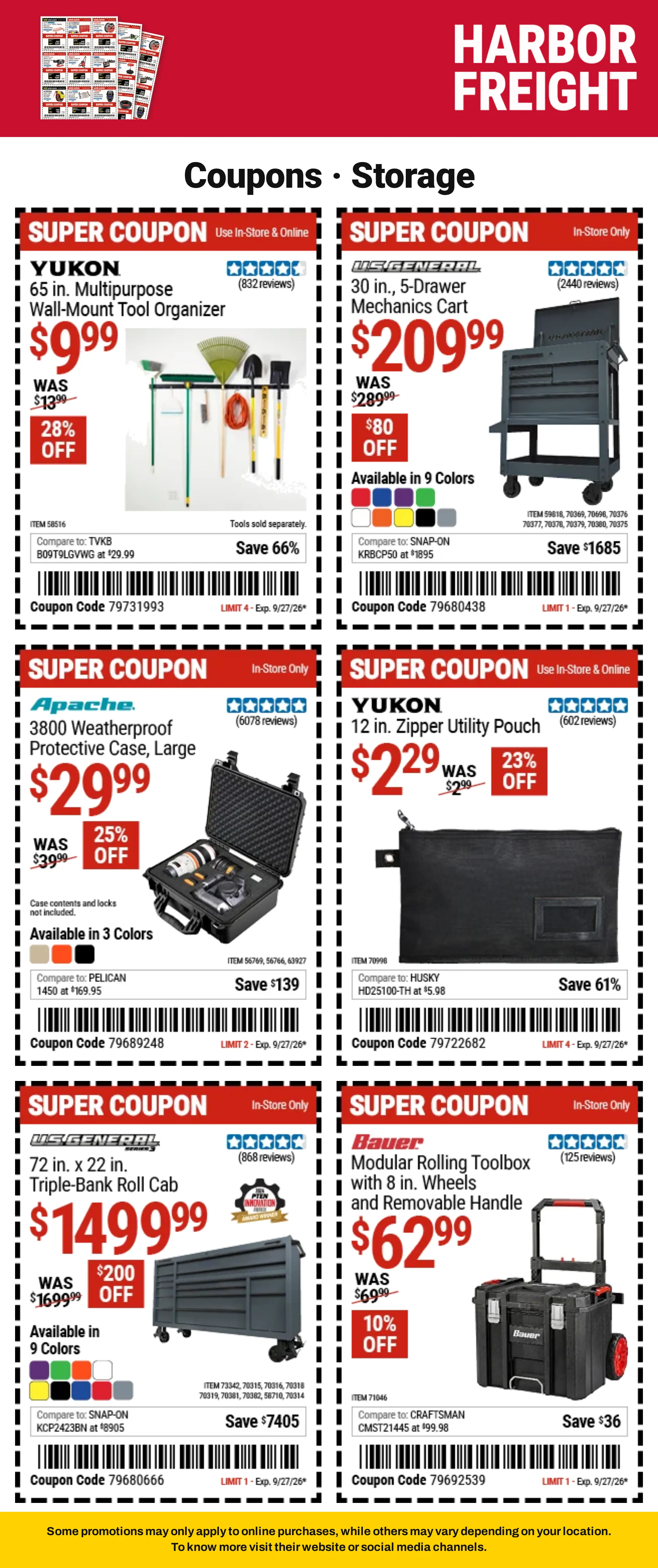 Weekly ad Harbor Freight — Coupons — 2026-09-21 from September 21 to October 8 2026 - Page 12