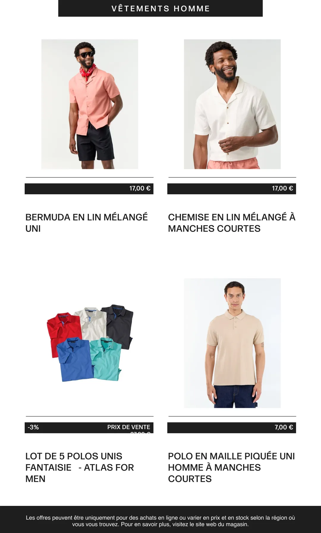Vêtements homme du 6 août au 21 août 2026 - Catalogue page 12