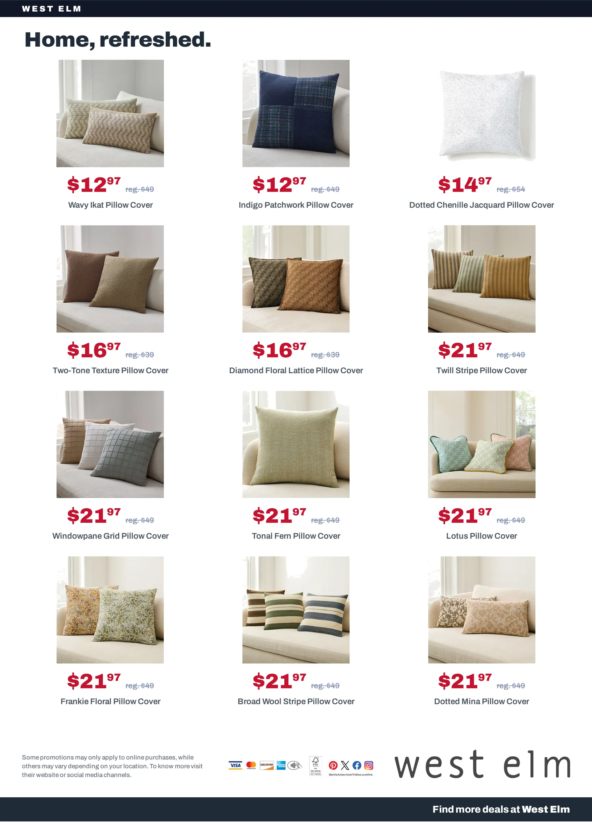 Weekly promotion West Elm — 2026-10-22 spanning from October 22 to October 29 2026 - Page 12 for Catalogue 365