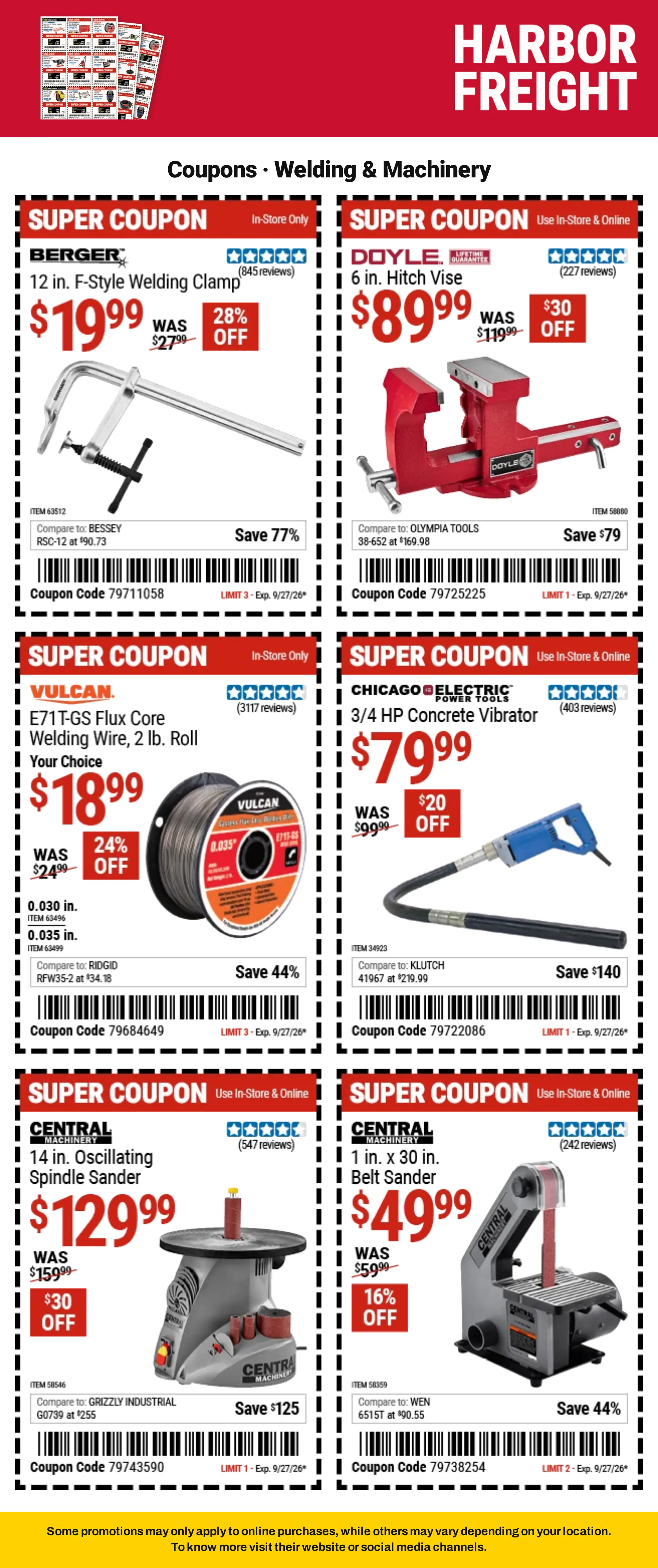 Weekly ad Harbor Freight — Coupons — 2026-09-21 from September 21 to October 8 2026 - Page 13
