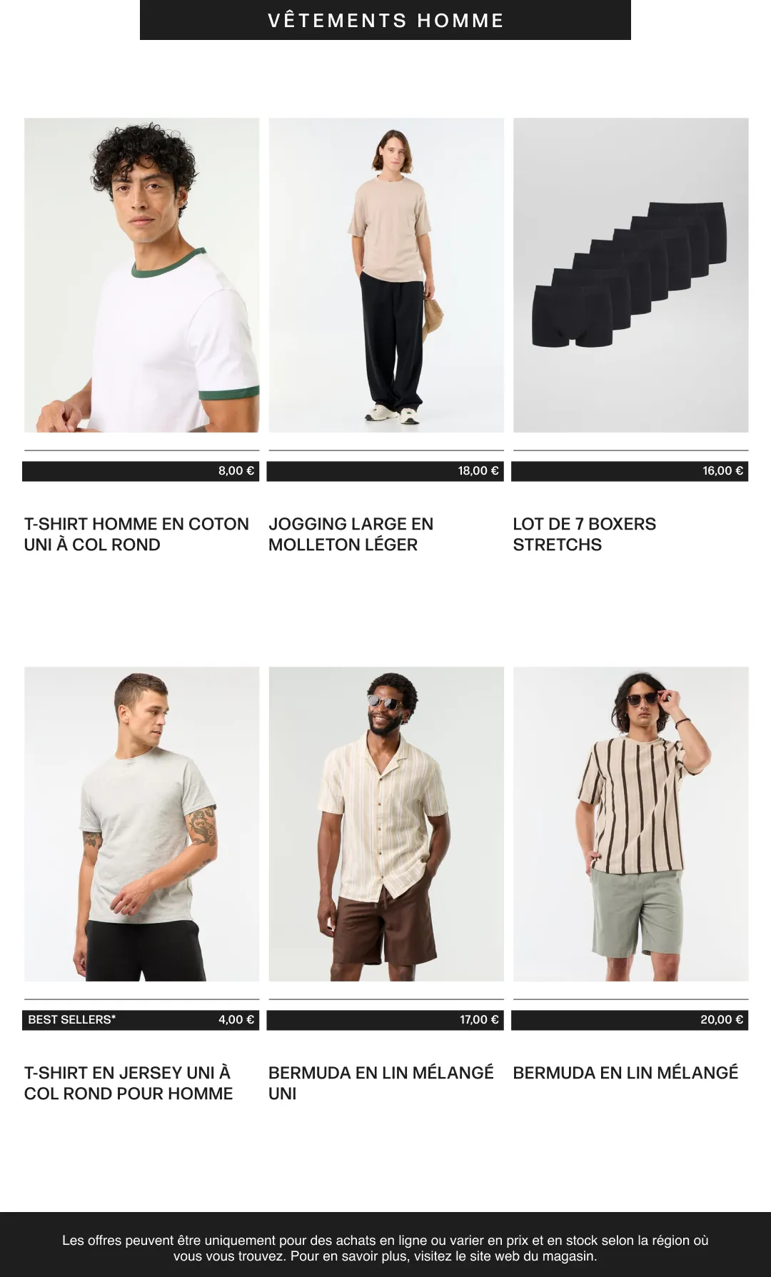 Vêtements homme du 6 août au 21 août 2026 - Catalogue page 13