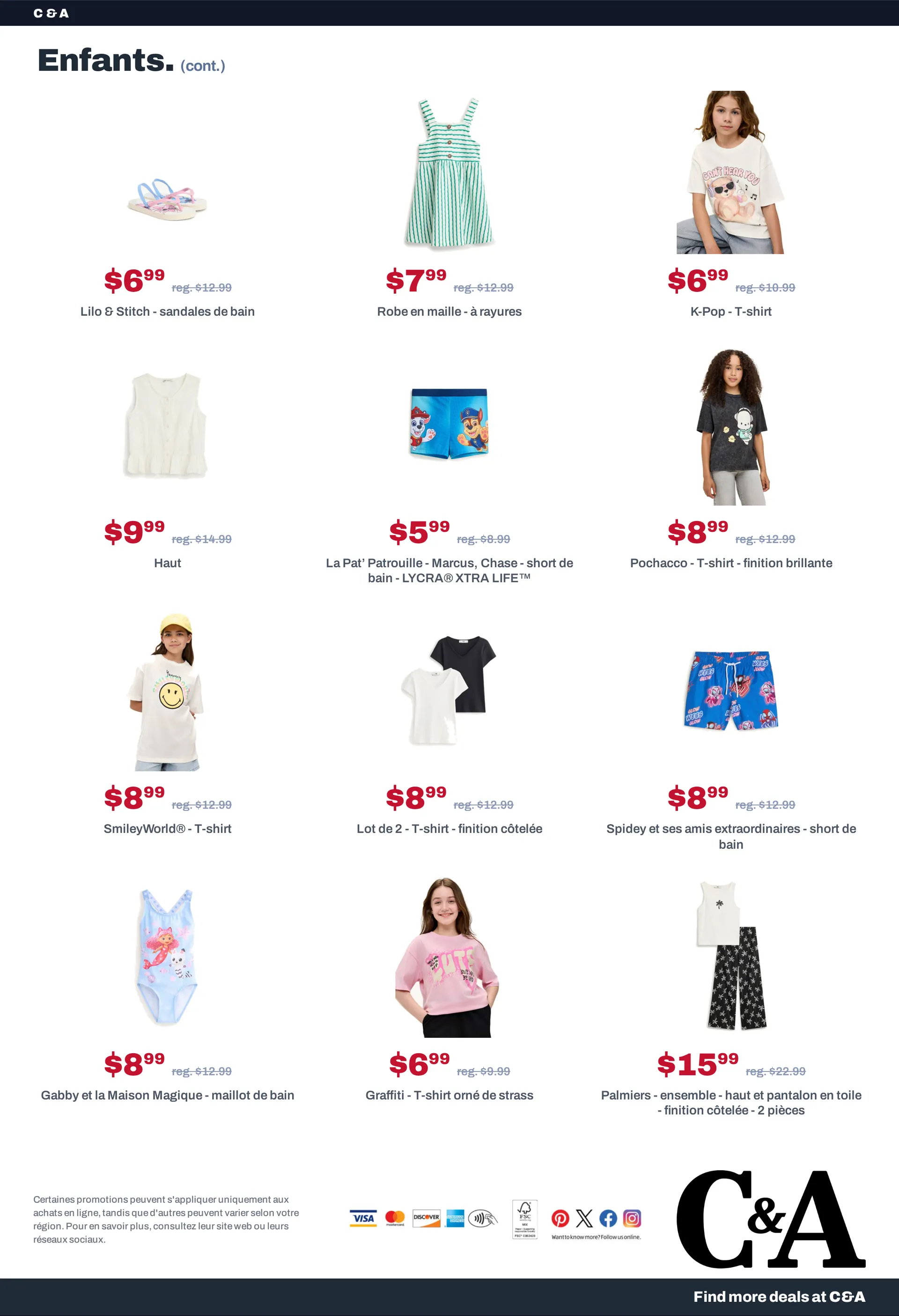 C&A soldes du 10 août au 24 août 2026 - Catalogue page 13