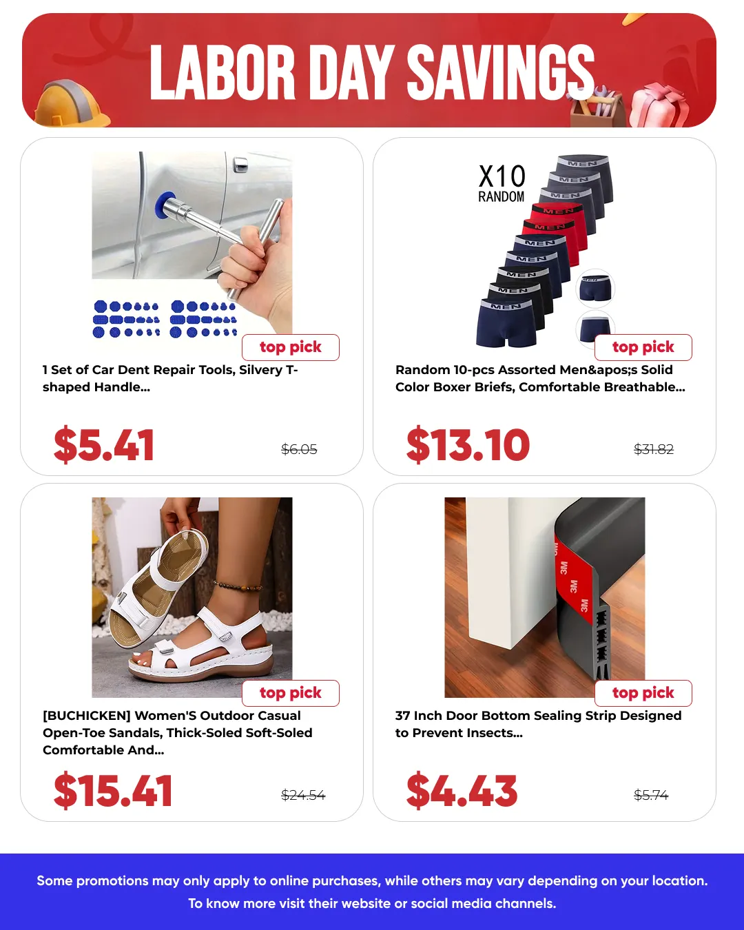 Weekly promotion Temu — 2026-09-03 spanning from September 3 to September 8 2026 - Page 13 for Catalogue 365