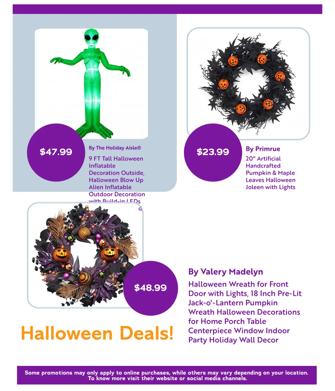 Weekly promotion Halloween deals! spanning from August 11 to September 1 2026 - Page 13 for Catalogue 365