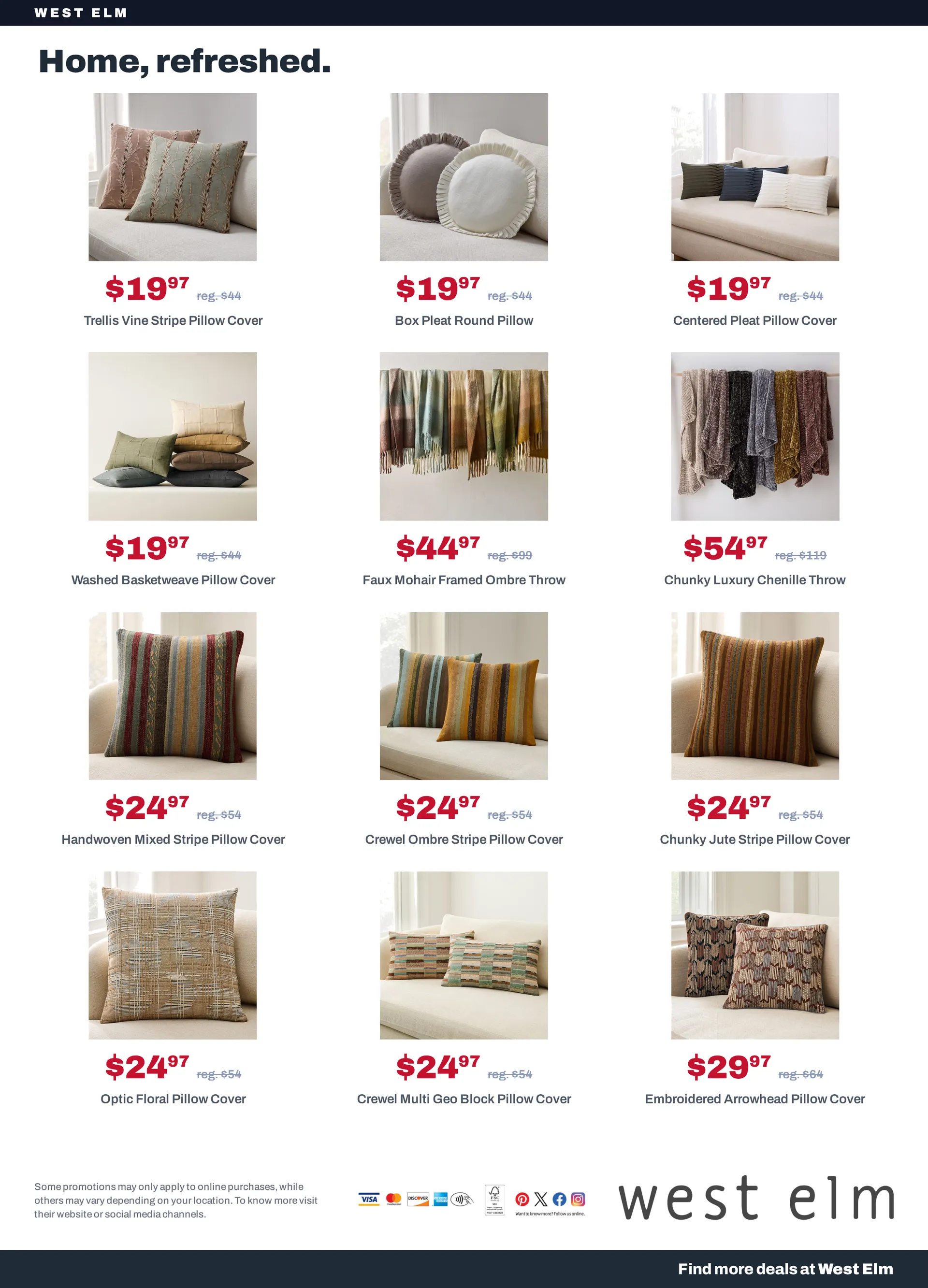 Weekly promotion West Elm — 2026-10-22 spanning from October 22 to October 29 2026 - Page 13 for Catalogue 365