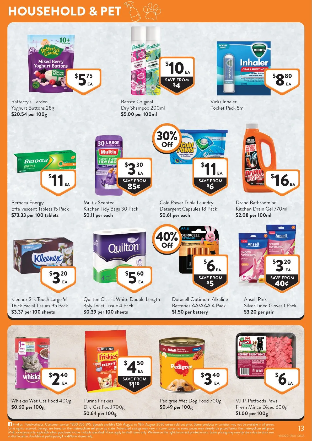 Foodworks — 2026-08-12 - Catalogue valid from 12 August to 18 August 2026 - page 13