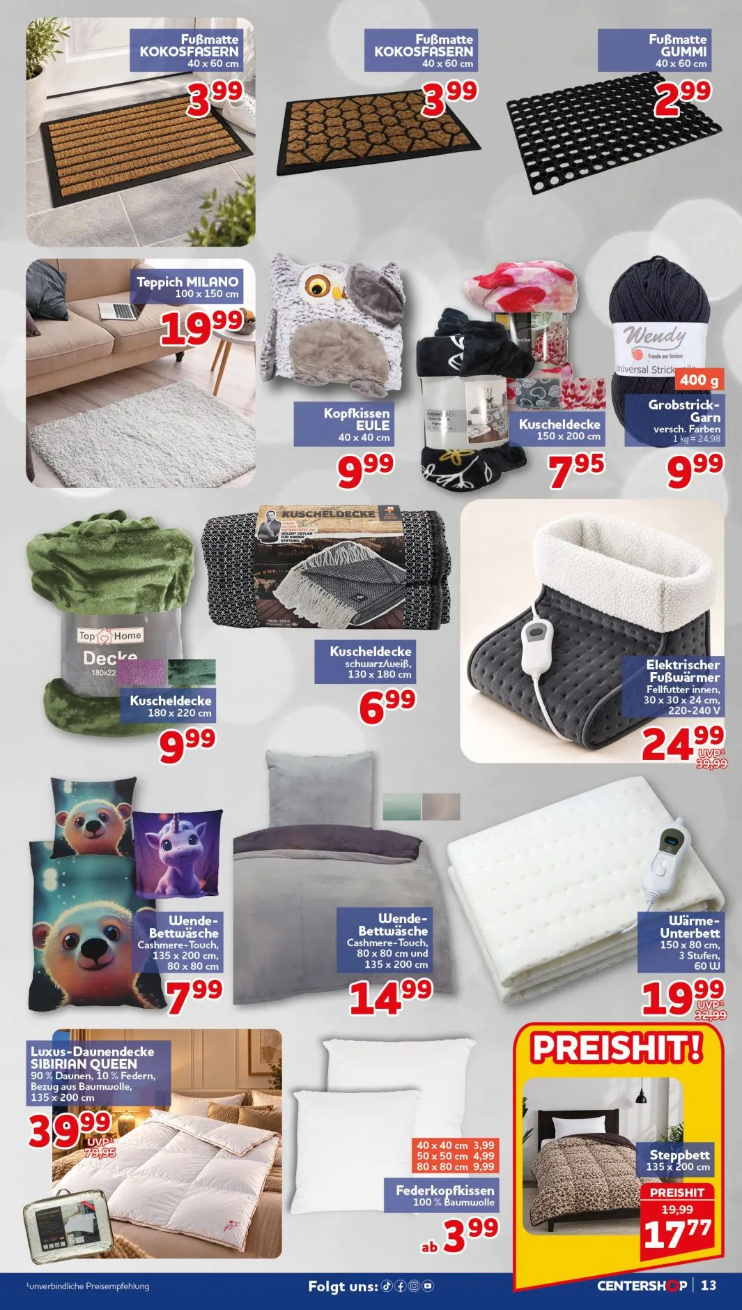 CENTERSHOP — 2026-10-26 von 26. Oktober bis 31. Oktober 2026 - Prospekt seite 13