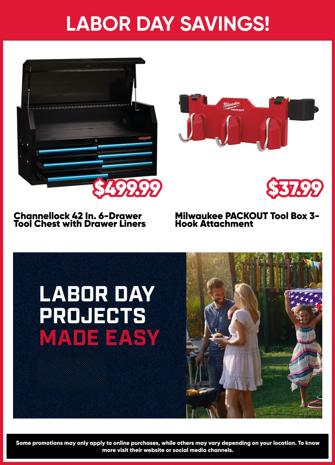 Weekly promotion Labor Day Savings! spanning from August 28 to September 12 2026 - Page 13 for Catalogue 365