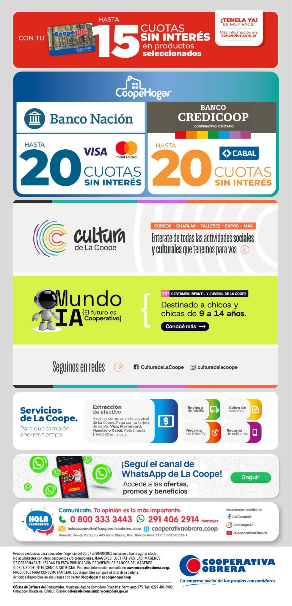 Ofertas de Cooperativa Obrera — 2026-07-30 30 de julio al 20 de agosto 2026 - Página 13 del catálogo