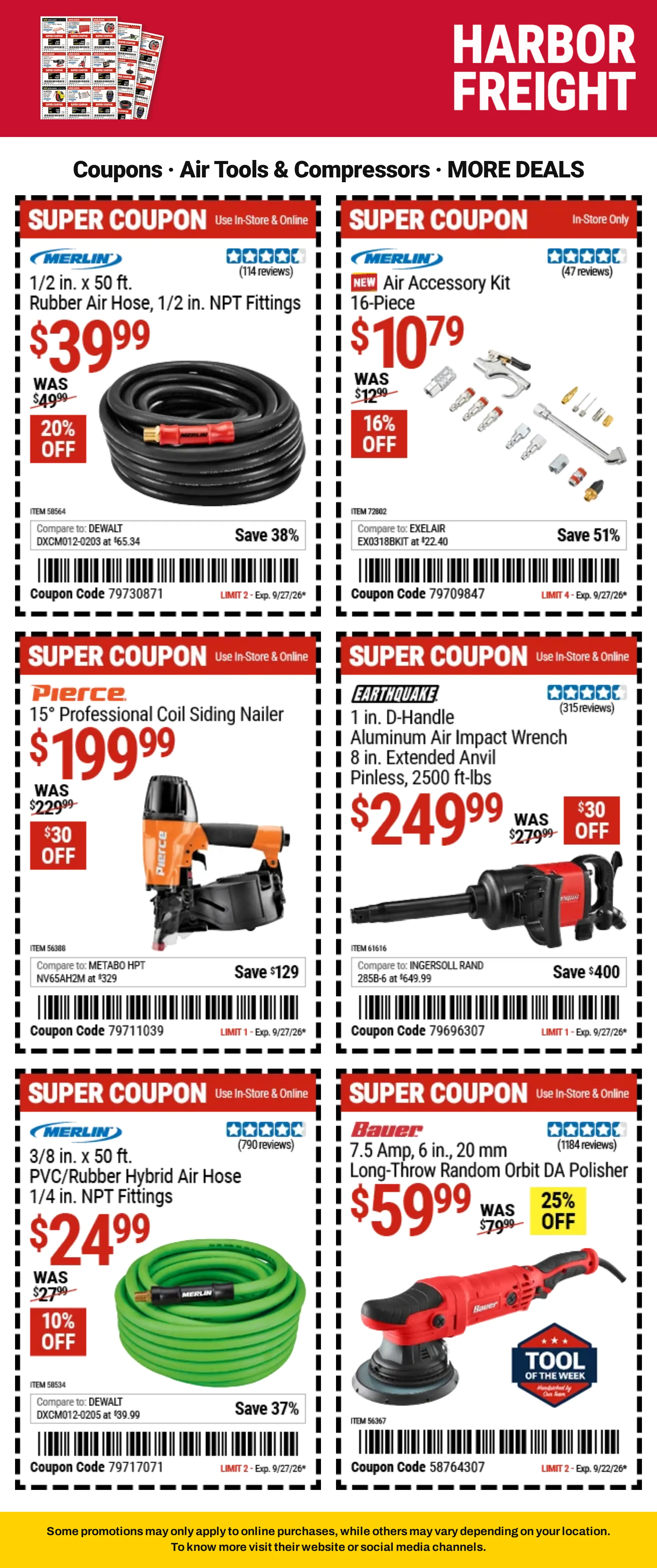 Weekly ad Harbor Freight — Coupons — 2026-09-21 from September 21 to October 8 2026 - Page 14