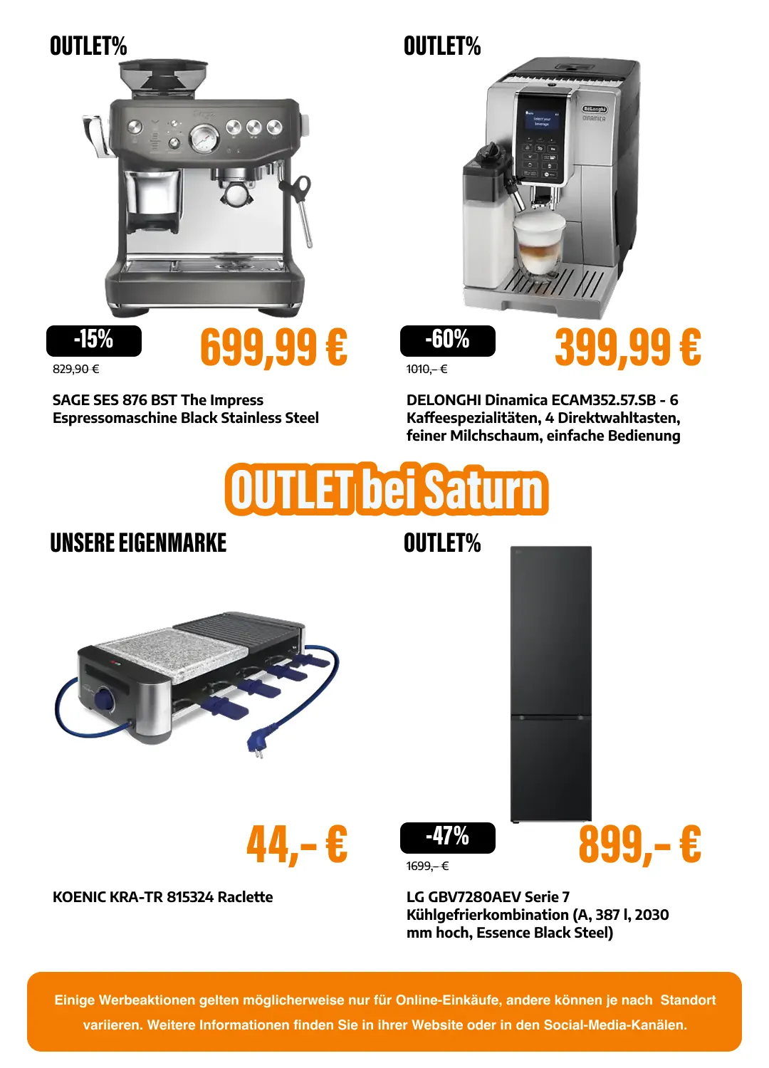 Saturn OUTLET% von 14. Juli bis 29. Juli 2026 - Prospekt seite 14