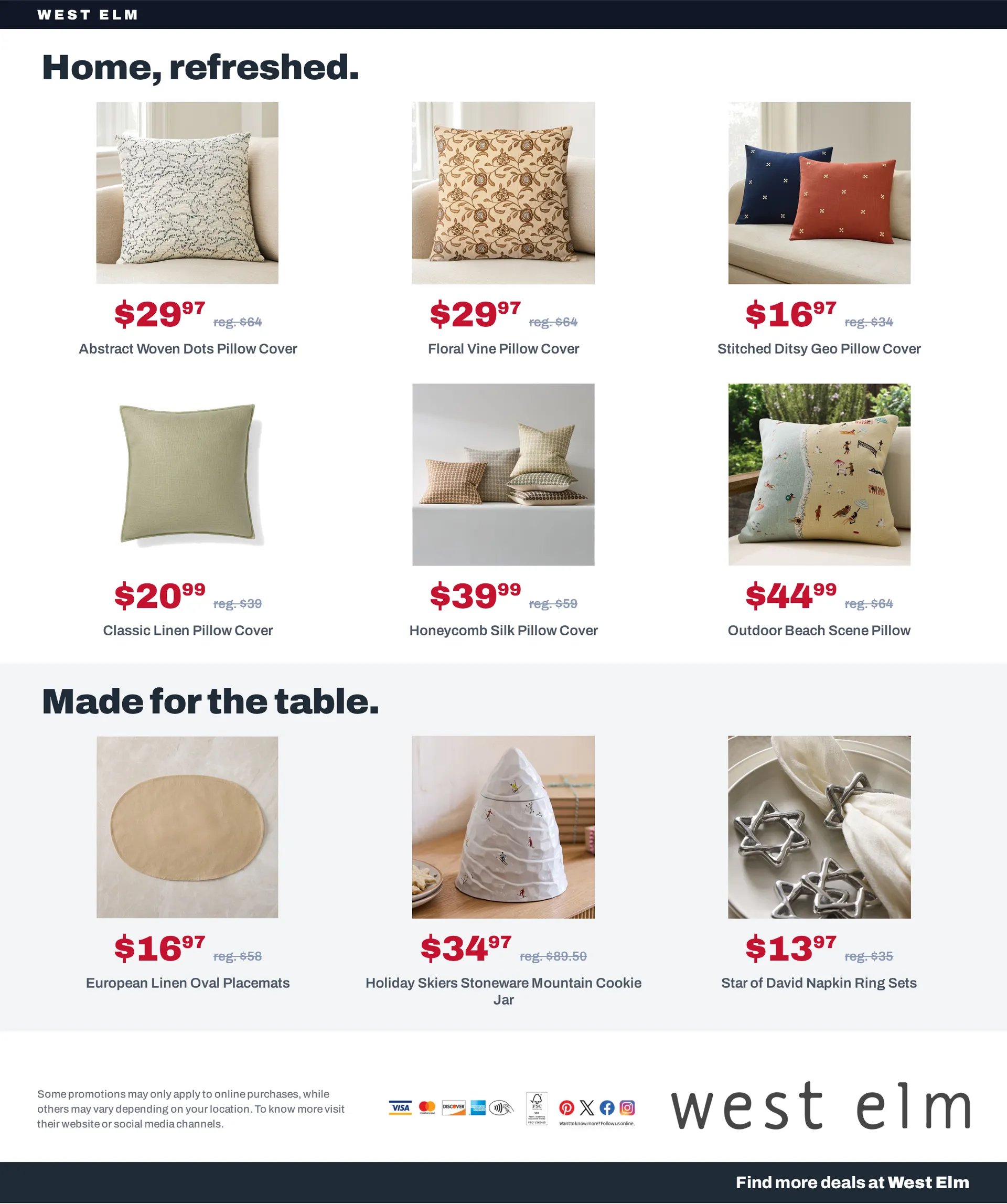 Weekly promotion West Elm — 2026-10-22 spanning from October 22 to October 29 2026 - Page 14 for Catalogue 365