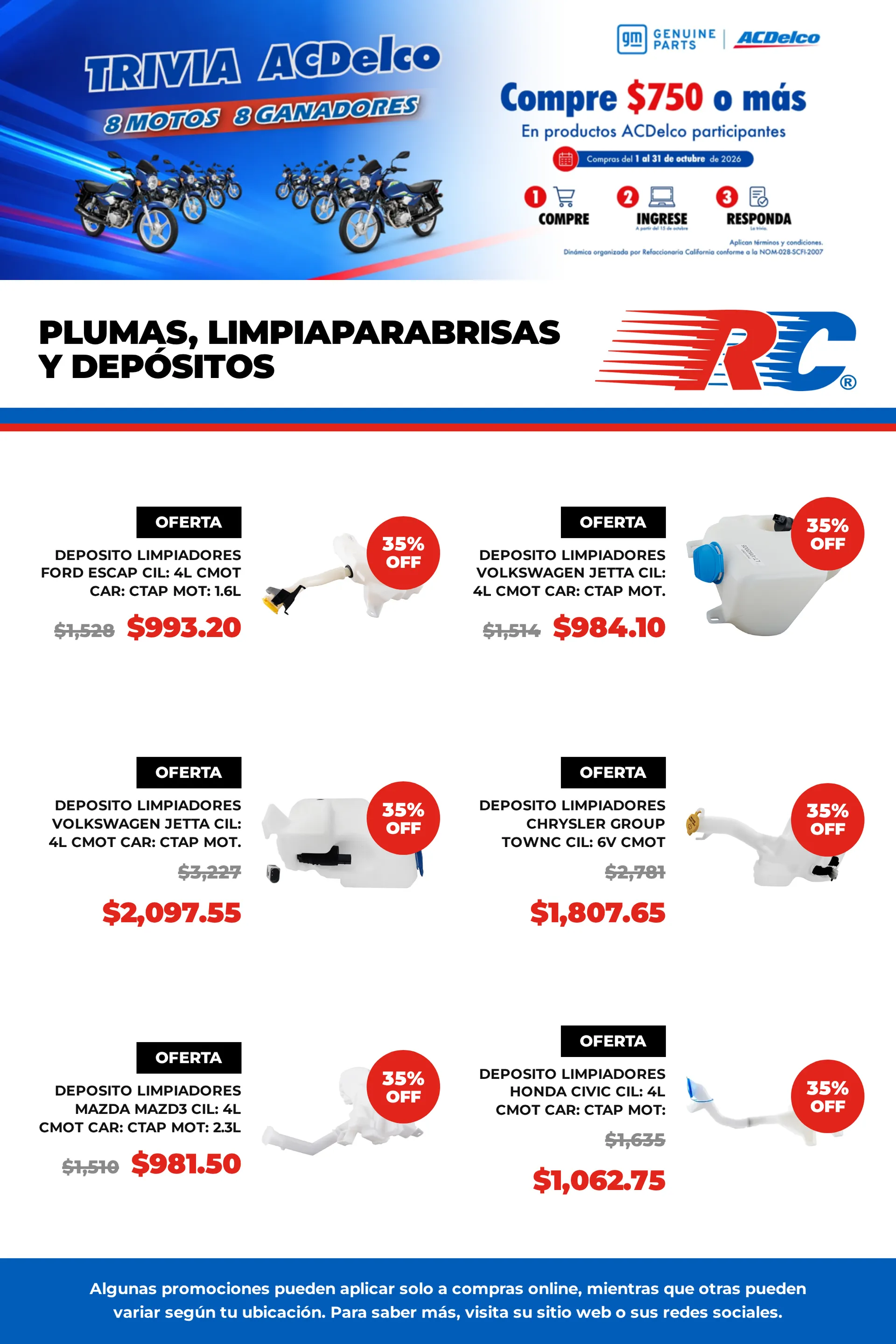 Catálogo de Refaccionaria California — Catálogo 1 — 2026-10-09 9 de octubre al 19 de octubre 2026 - Pagina 14