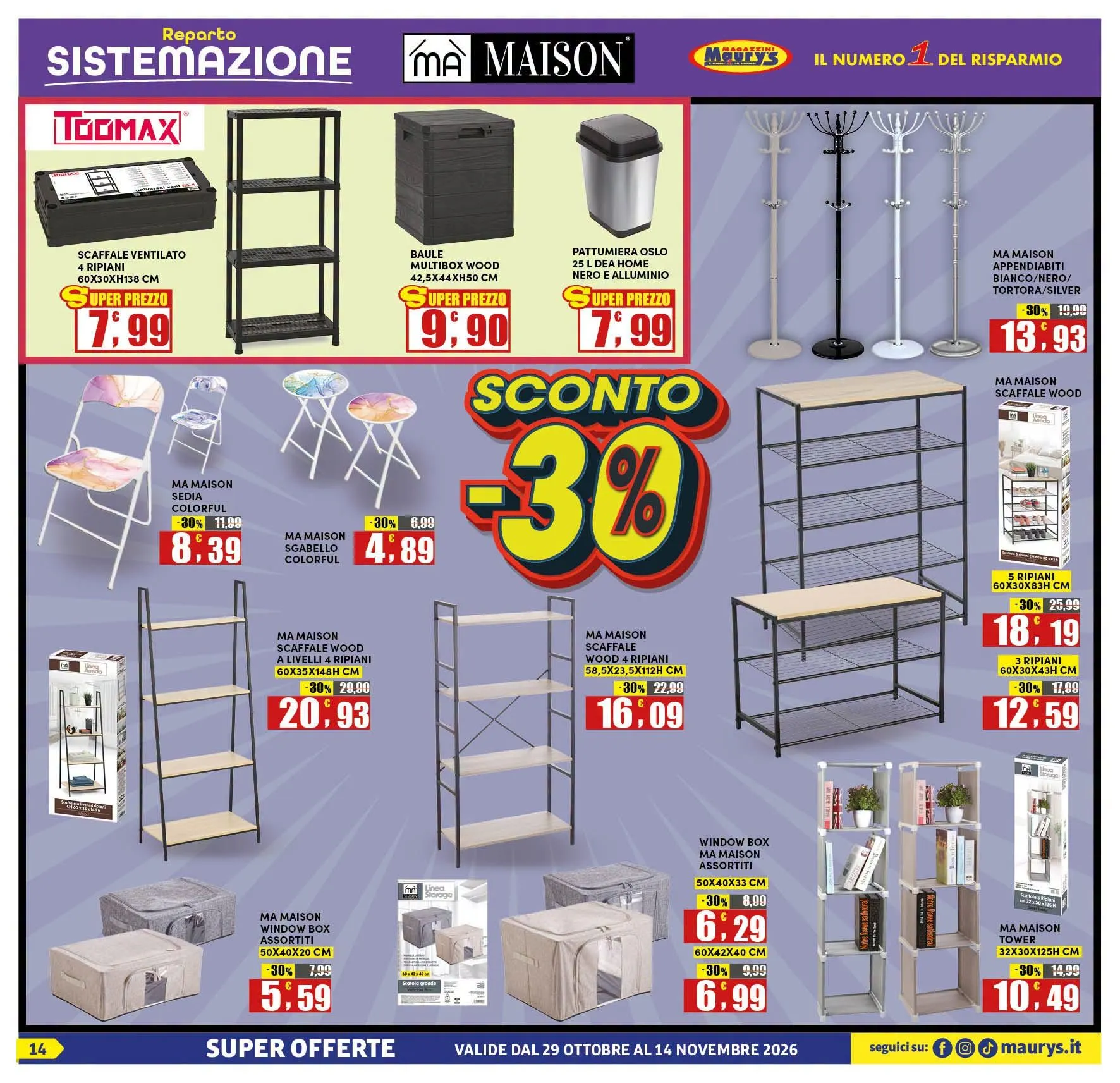 Maury's — 2026-10-29 da 29 ottobre a 14 novembre di 2026 - Pagina del volantino 14