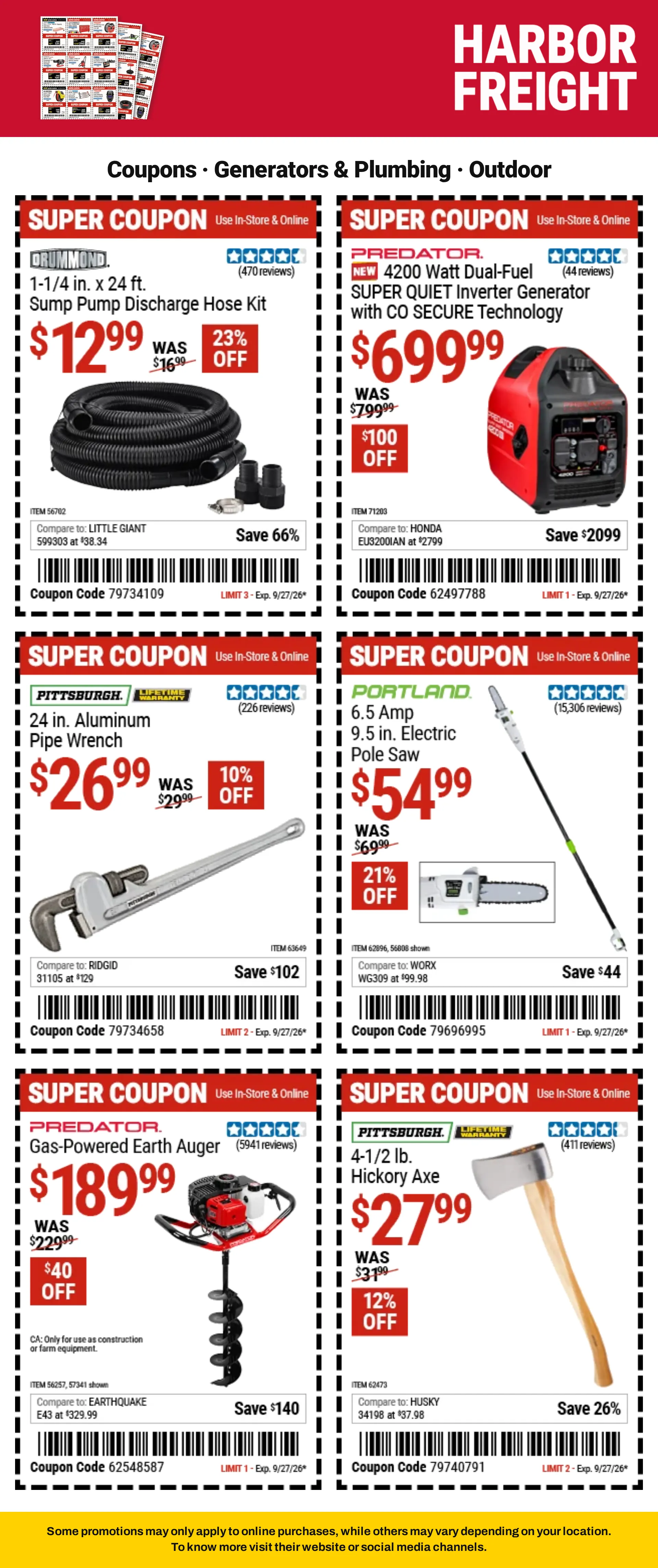 Weekly ad Harbor Freight — Coupons — 2026-09-21 from September 21 to October 8 2026 - Page 15
