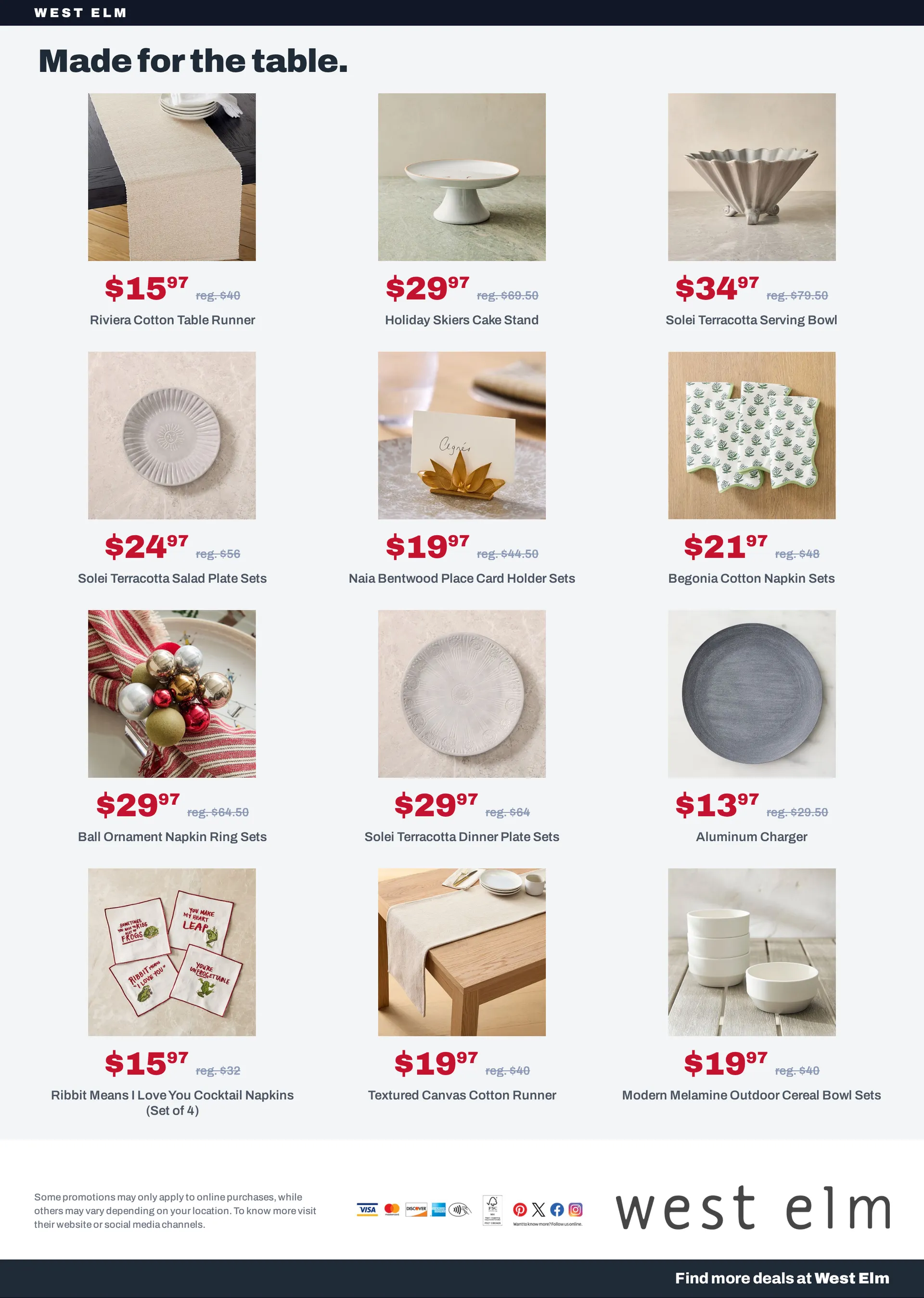 Weekly promotion West Elm — 2026-10-22 spanning from October 22 to October 29 2026 - Page 15 for Catalogue 365