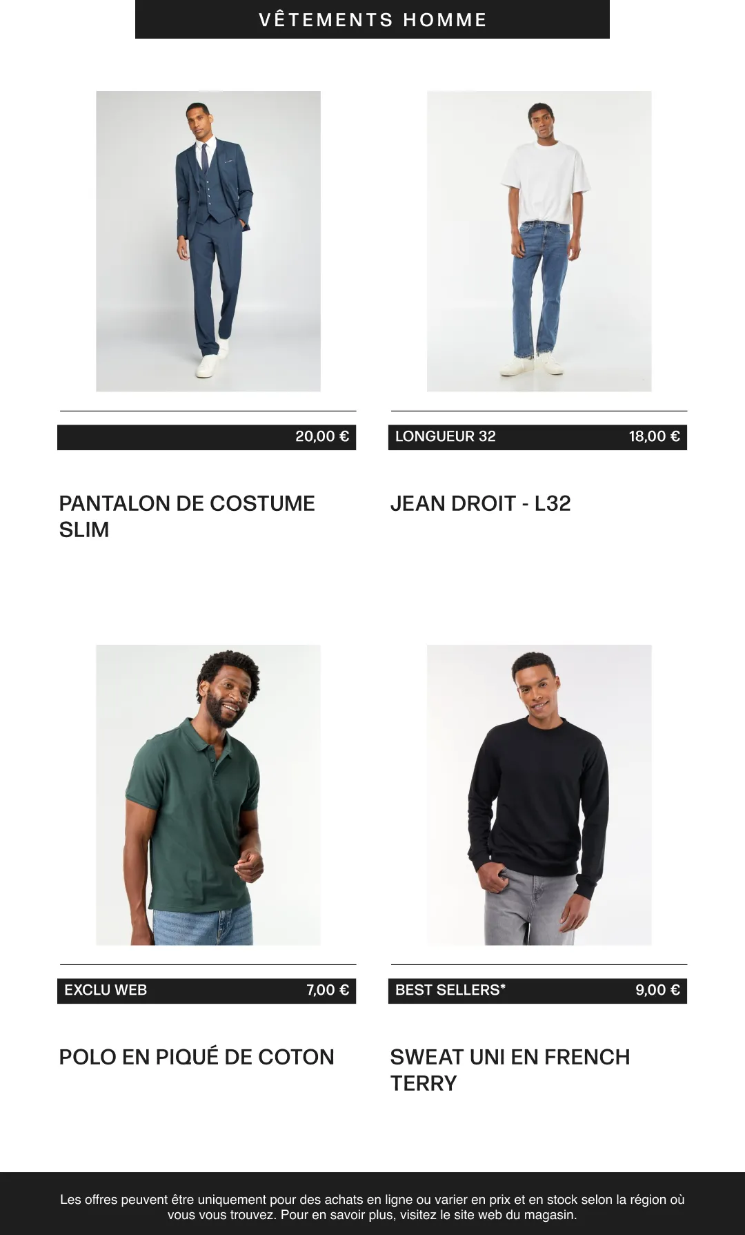 Vêtements homme du 6 août au 21 août 2026 - Catalogue page 15