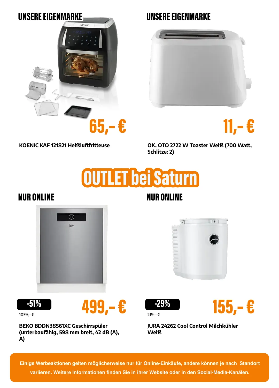 Saturn OUTLET% von 14. Juli bis 29. Juli 2026 - Prospekt seite 15