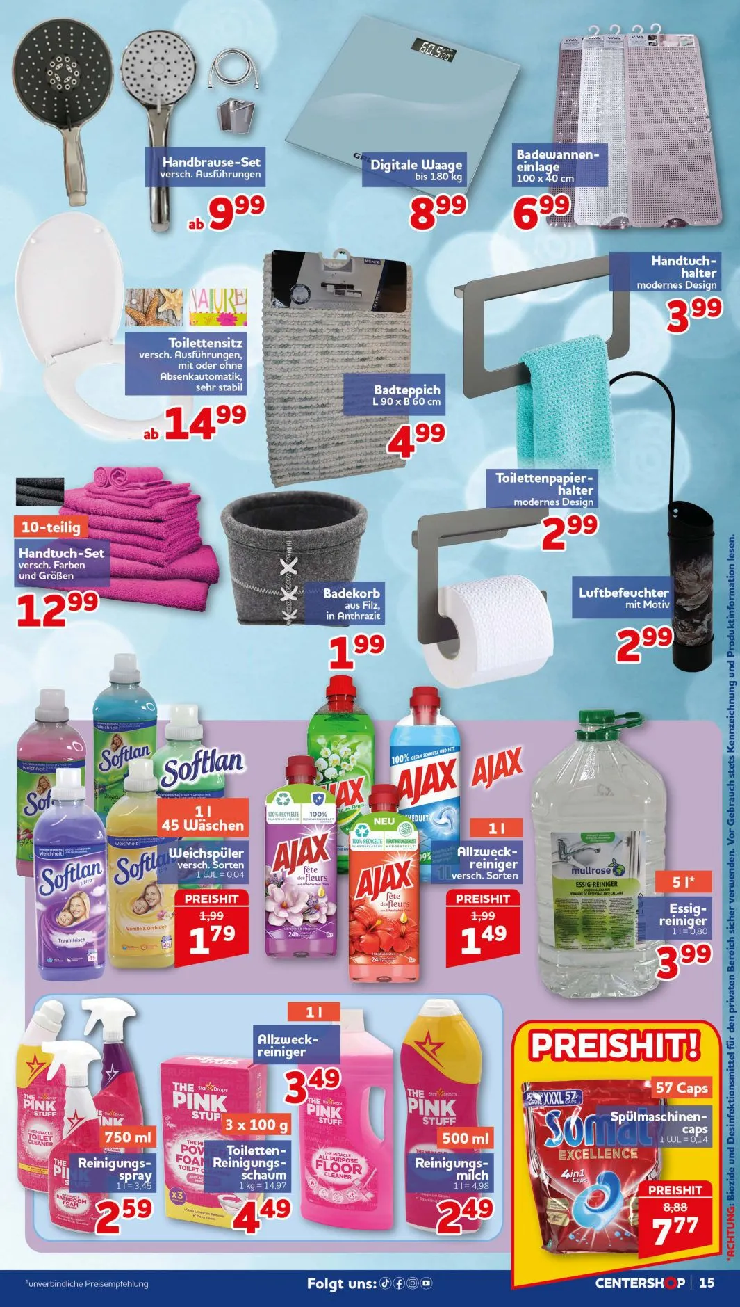 CENTERSHOP — 2026-08-18 von 17. August bis 22. September 2026 - Prospekt seite 15