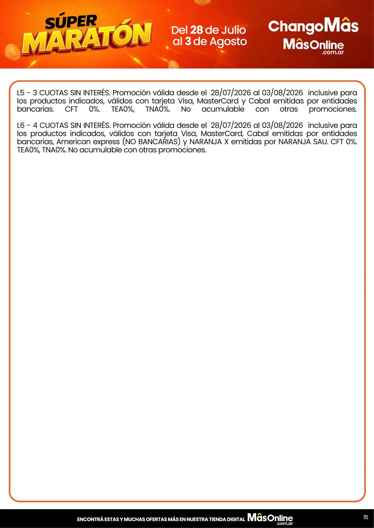 Ofertas de Changomas — 2026-07-28 28 de julio al 3 de agosto 2026 - Página 15 del catálogo