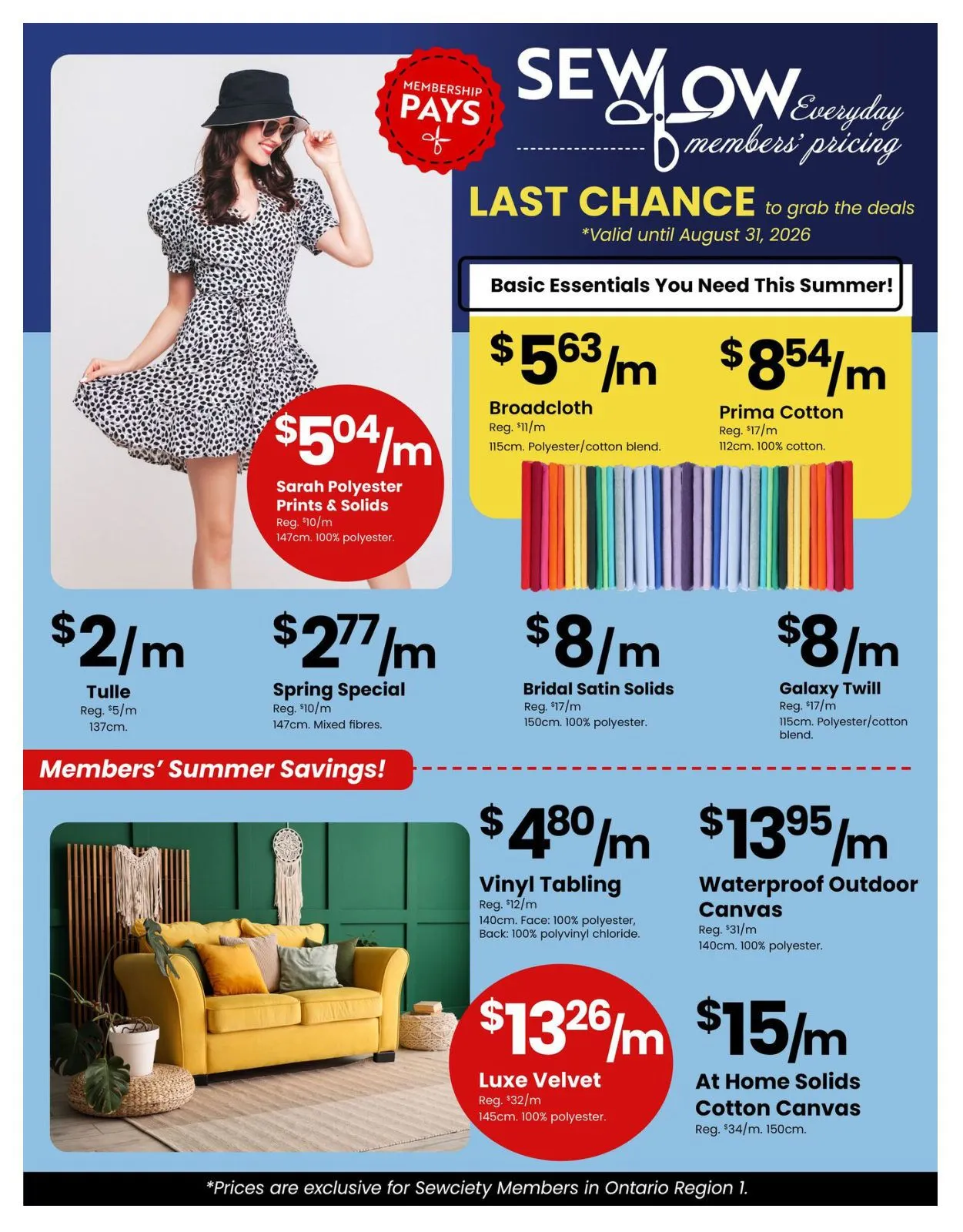 Fabricland — 2026-08-03 from August 3 to August 31 2026 - flyer page 15