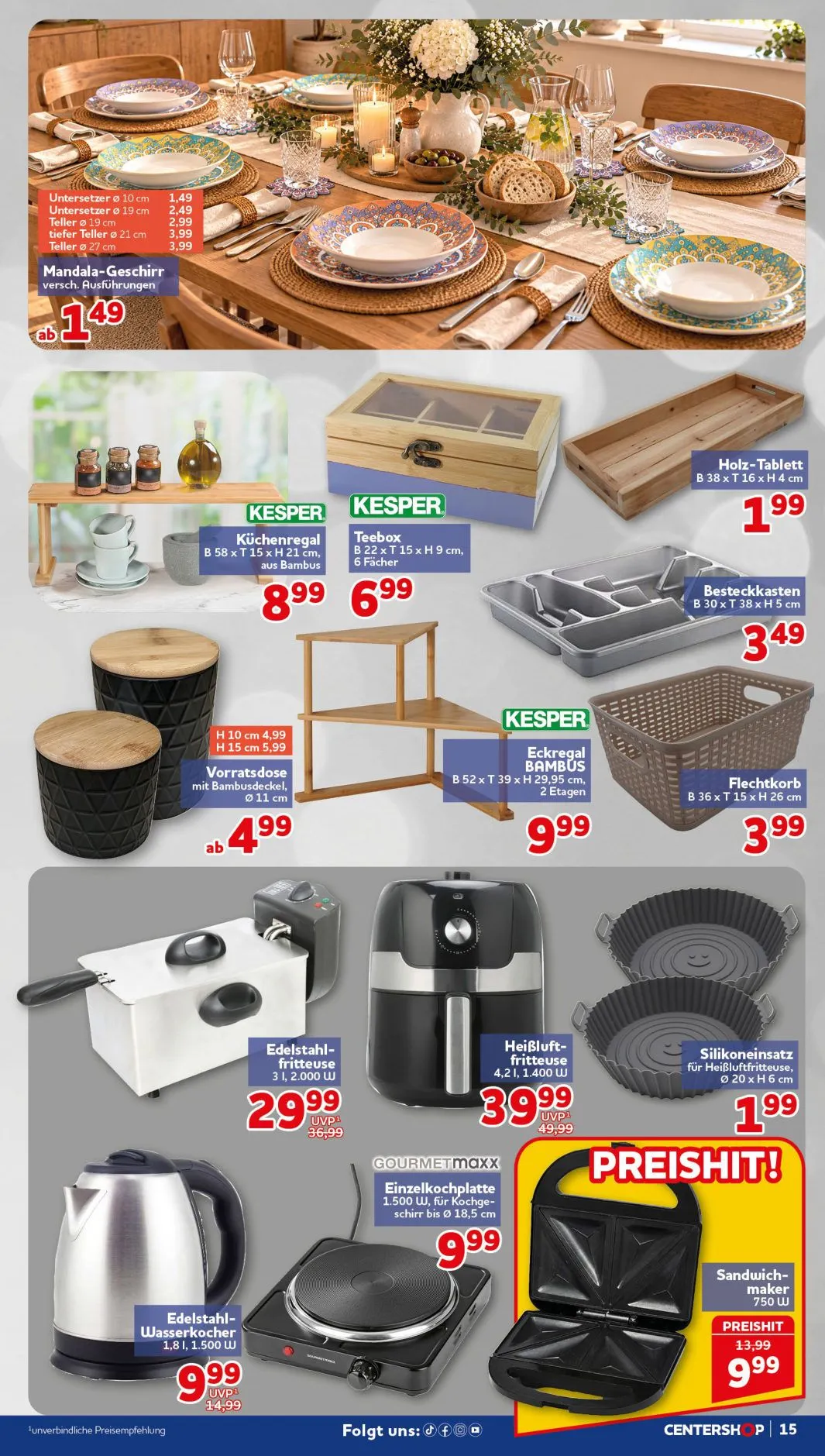 CENTERSHOP — 2026-10-05 von 5. Oktober bis 10. Oktober 2026 - Prospekt seite 15