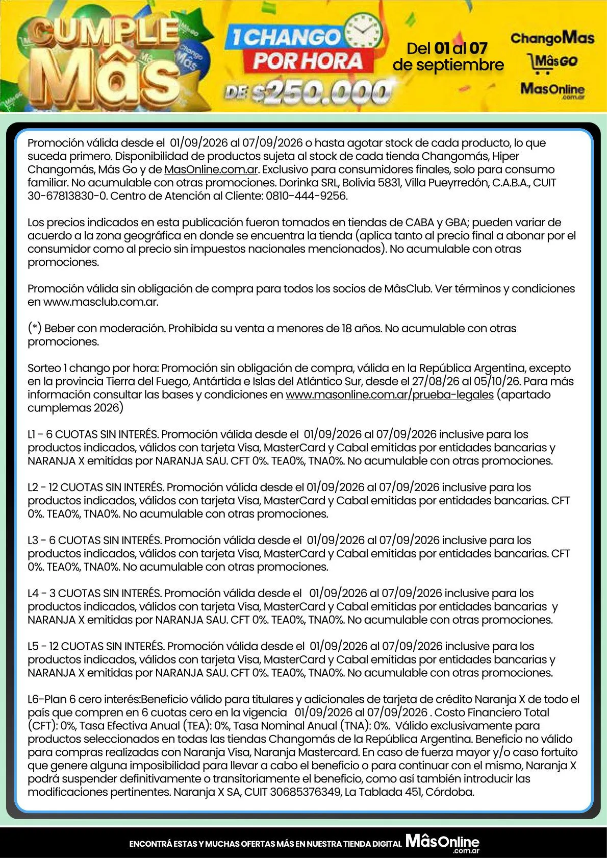 Ofertas de Changomas — 2026-09-02 2 de septiembre al 7 de septiembre 2026 - Página 15 del catálogo