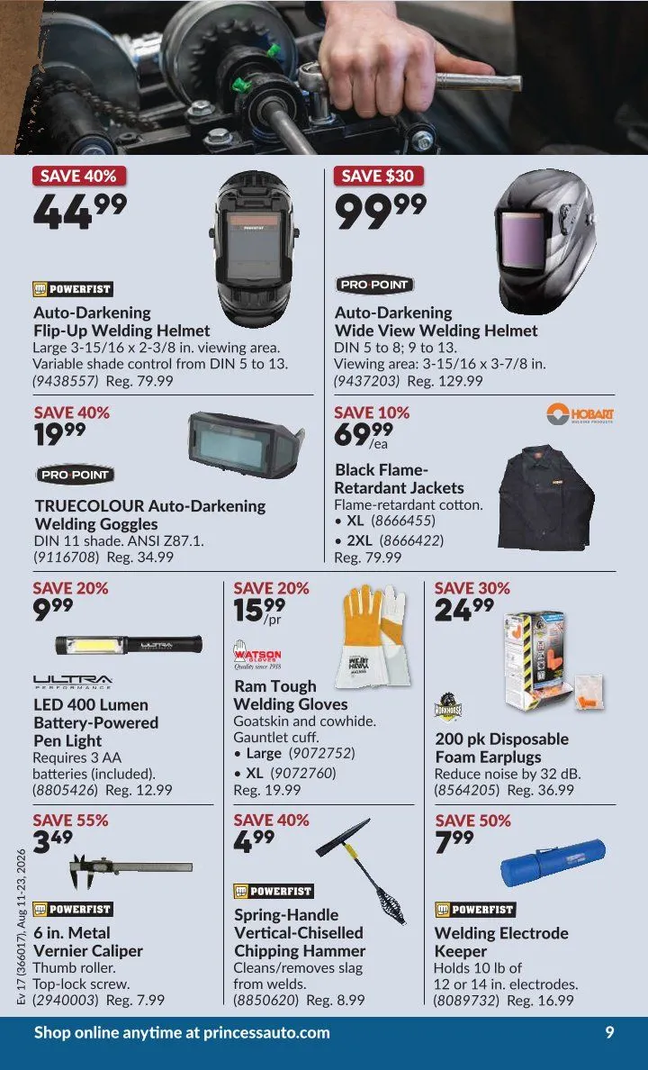 Princess Auto — 2026-08-20 from August 11 to August 23 2026 - flyer page 16