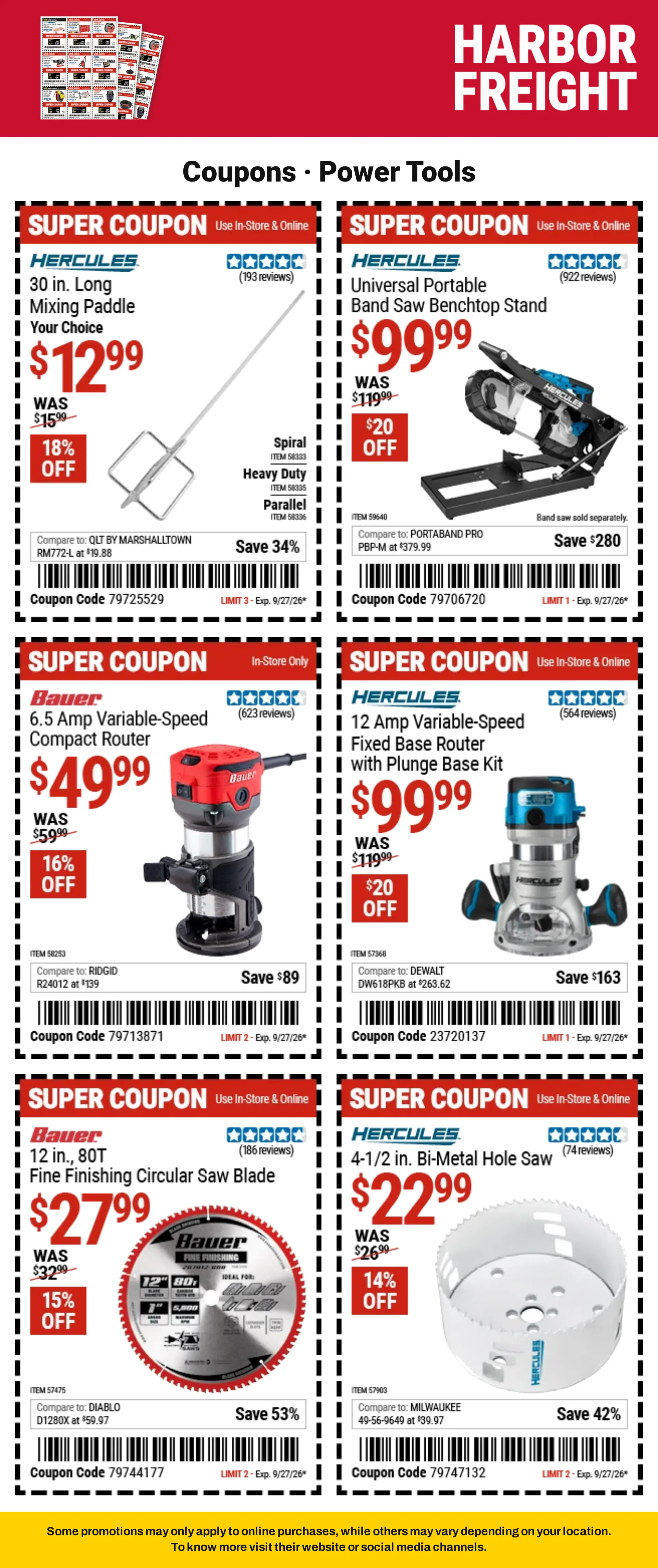 Weekly ad Harbor Freight — Coupons — 2026-09-21 from September 21 to October 8 2026 - Page 16