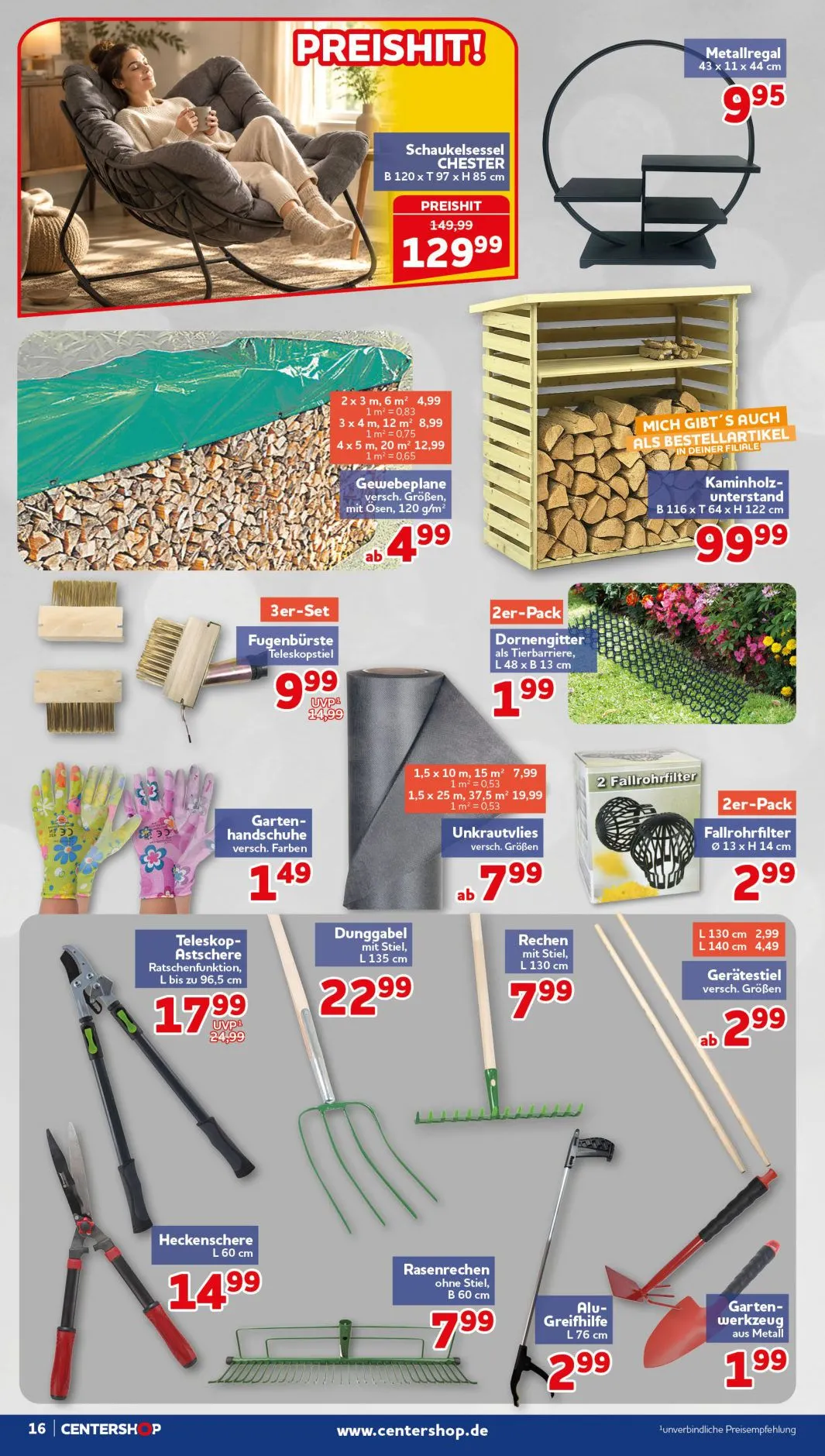 CENTERSHOP — 2026-09-29 von 29. September bis 2. Oktober 2026 - Prospekt seite 16