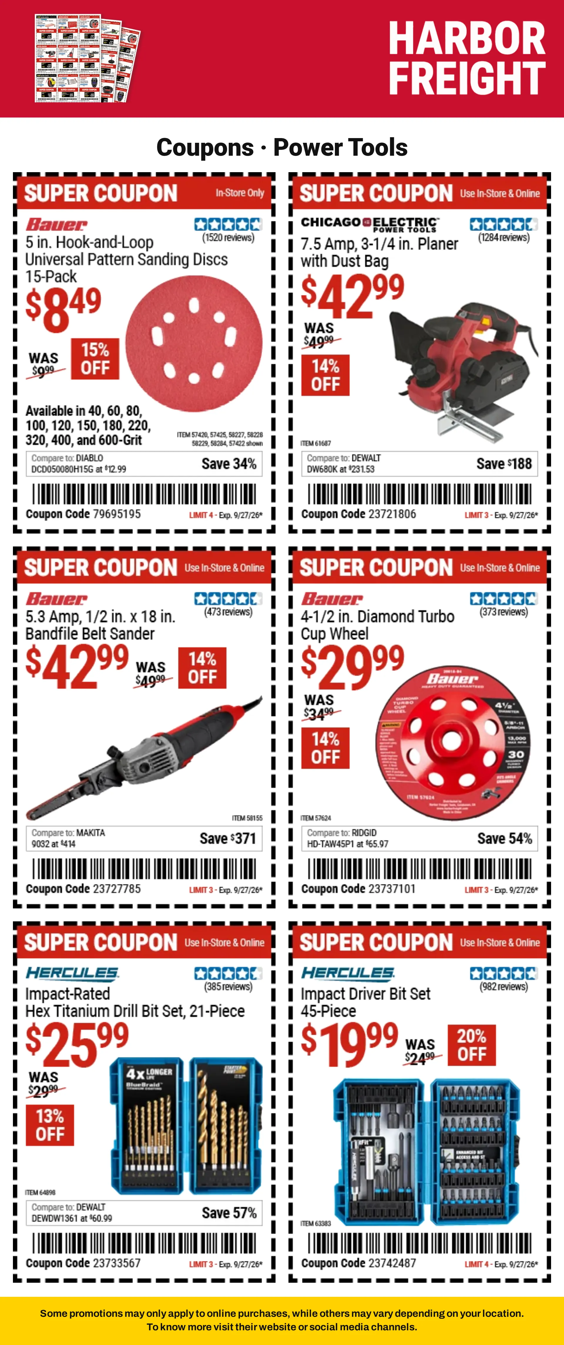 Weekly ad Harbor Freight — Coupons — 2026-09-21 from September 21 to October 8 2026 - Page 17