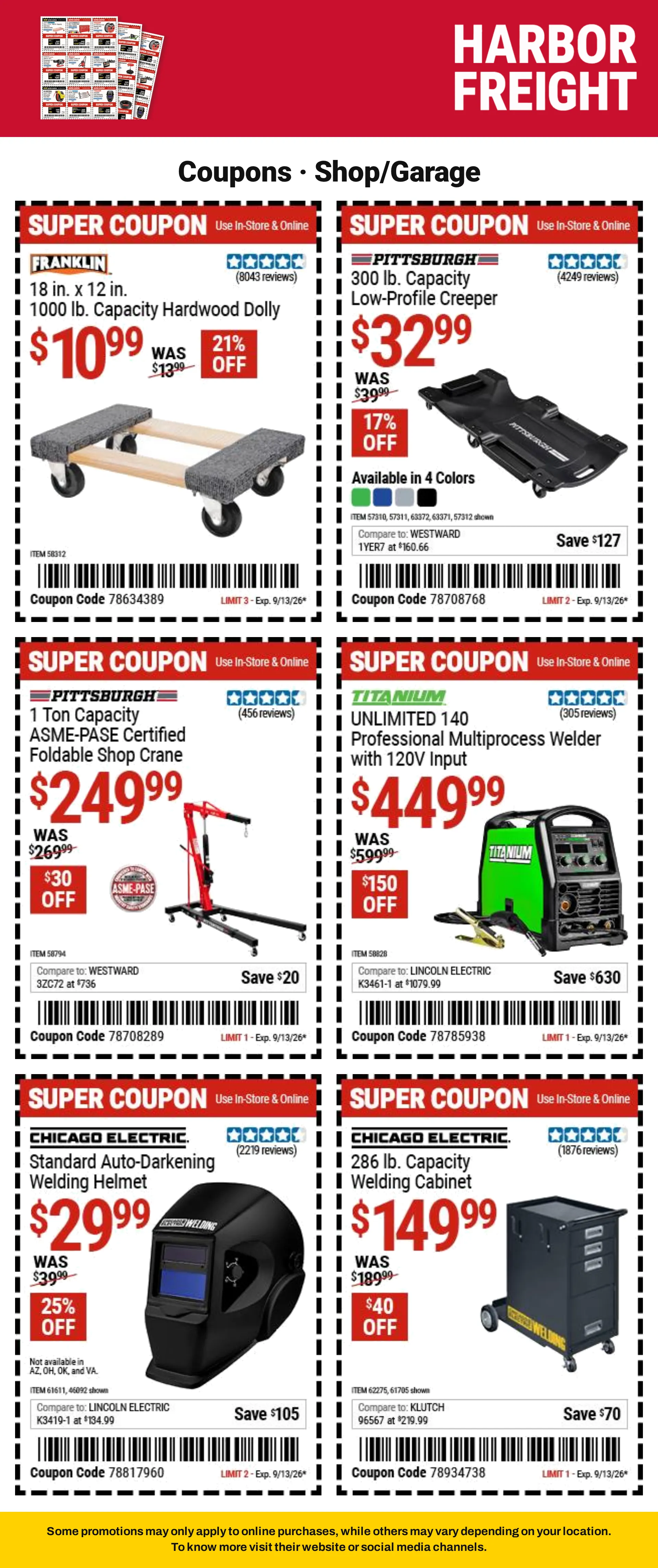 Weekly ad Harbor Freight — Catálogo 1 — 2026-09-08 from September 8 to September 13 2026 - Page 17